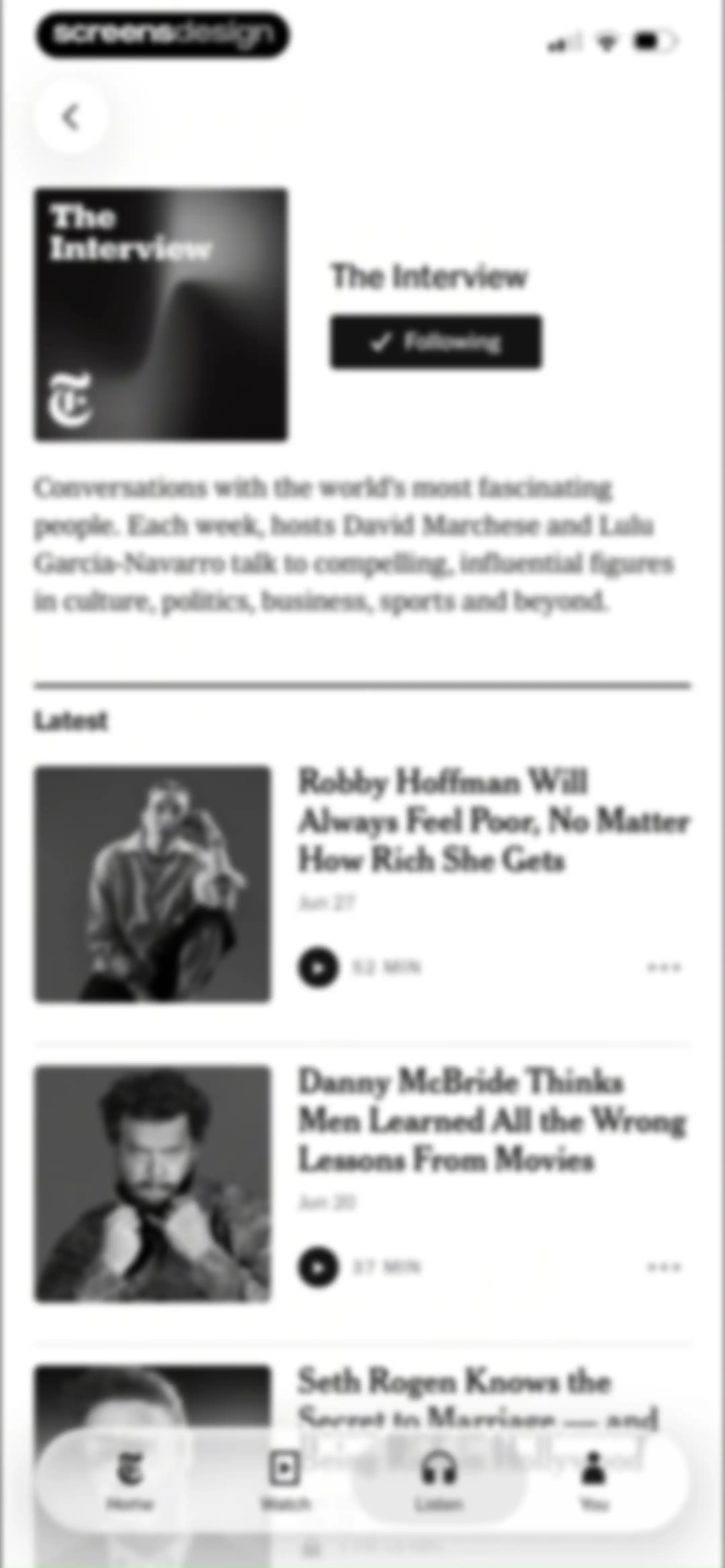 NYTimes: US and Global News screen 74