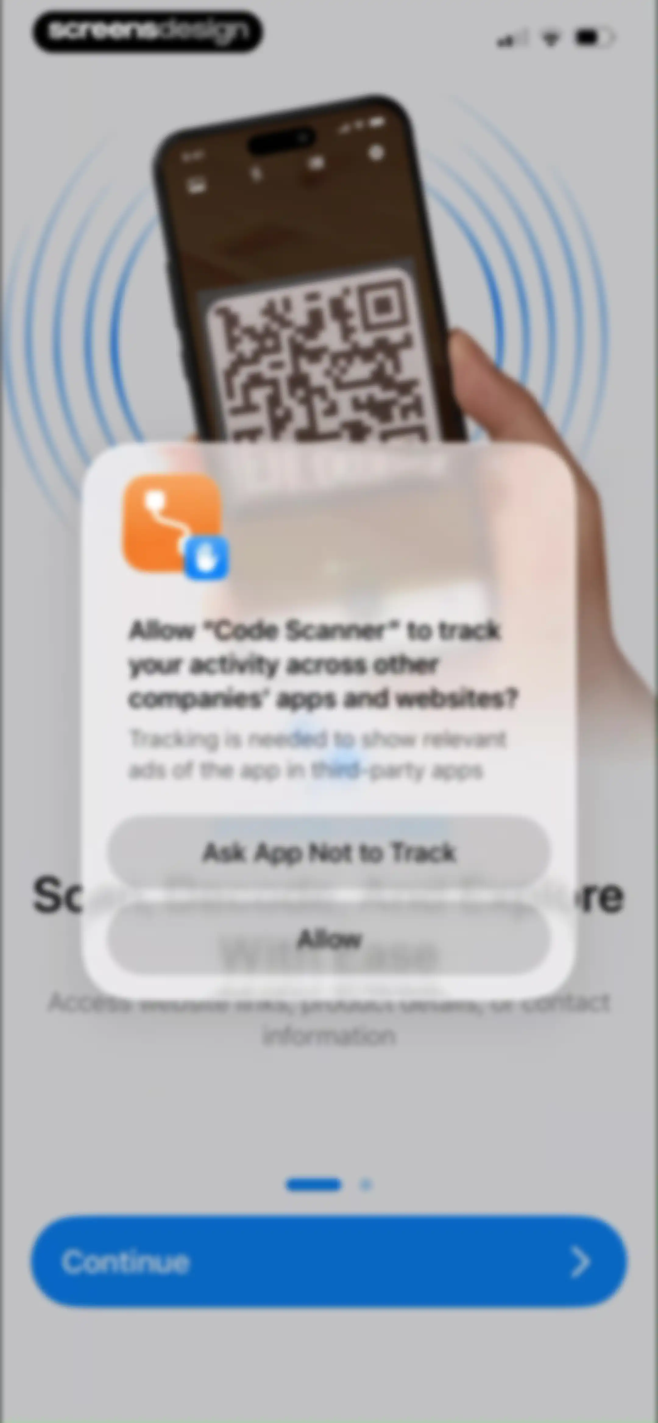 QR Code Reader, Barcode Scan screen 2