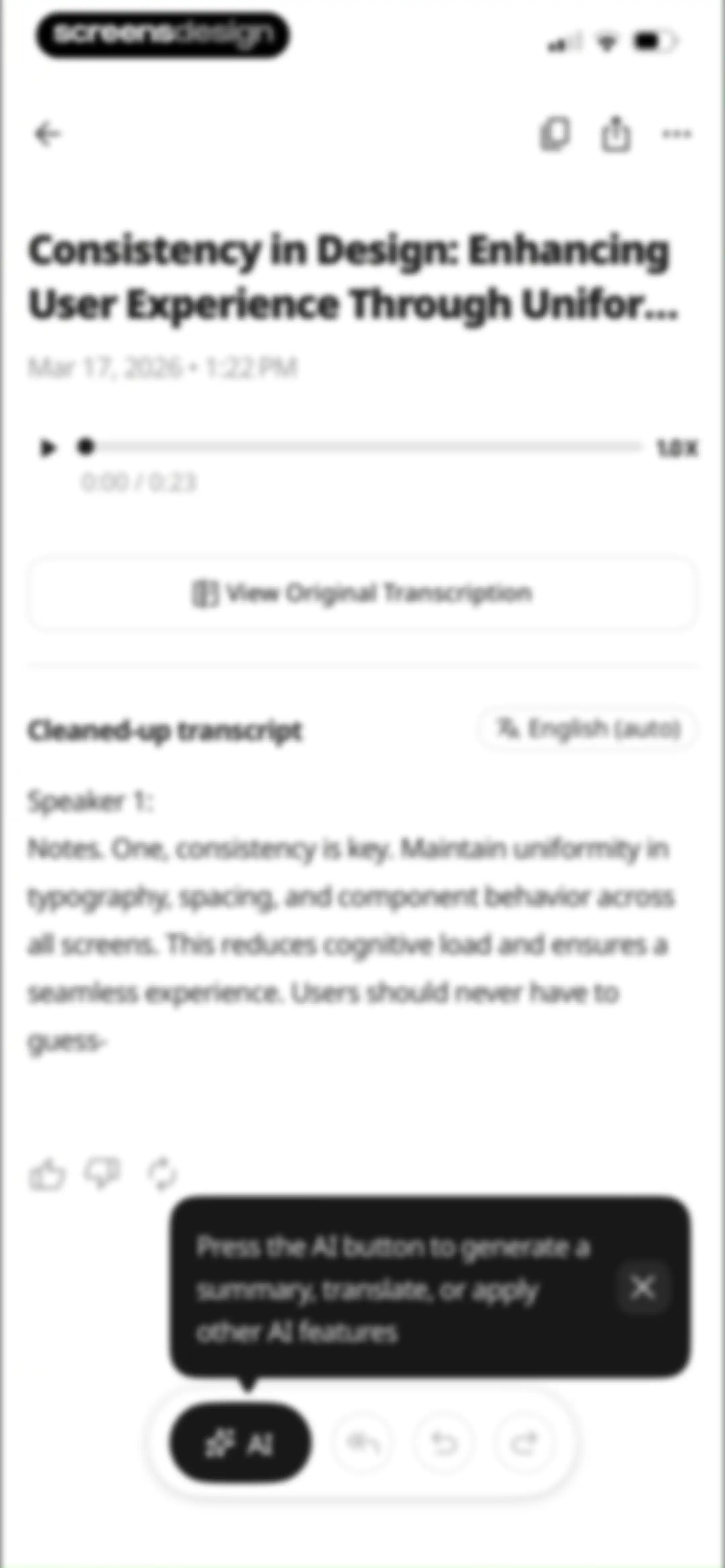 SpeakApp AI: Voice Notes screen 20