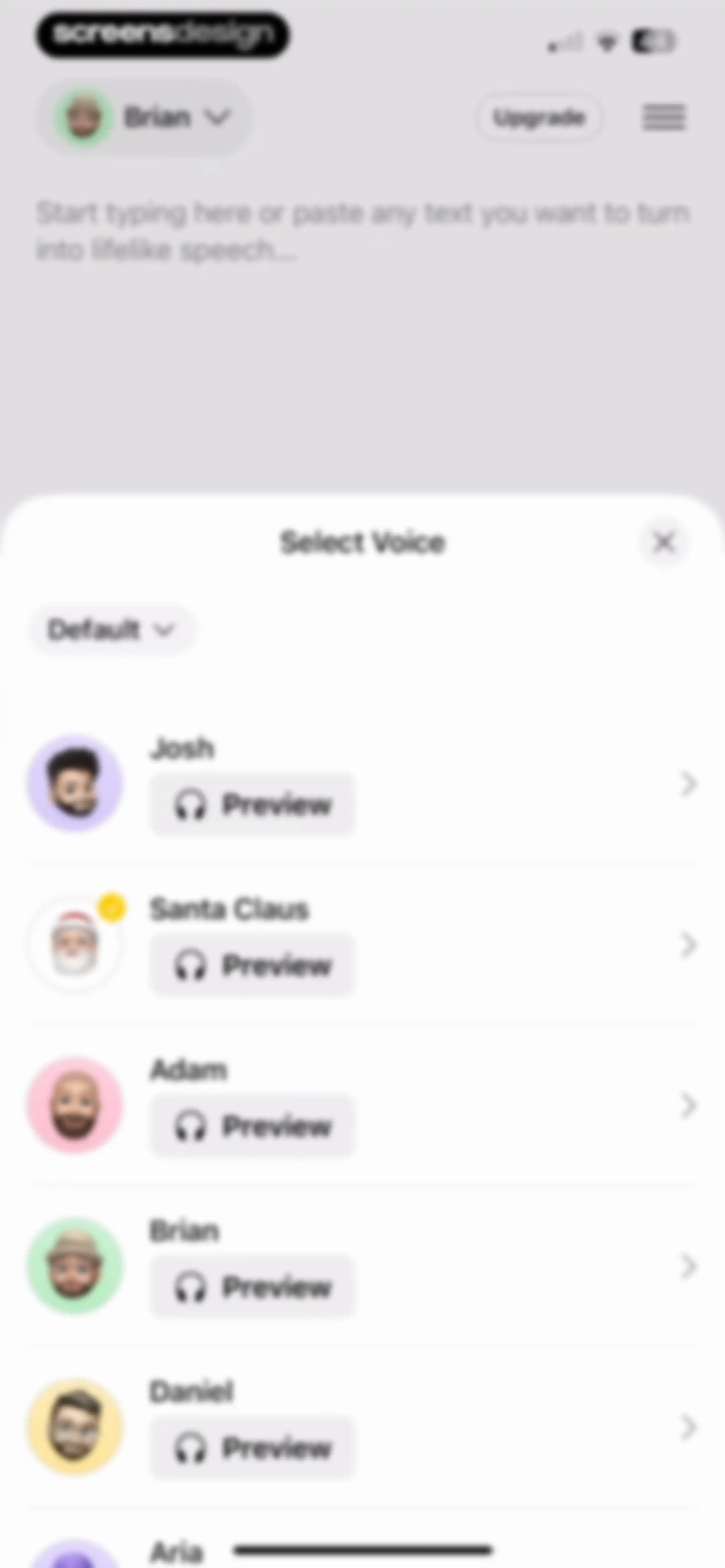 Labs AI : Text to Speech screen 2