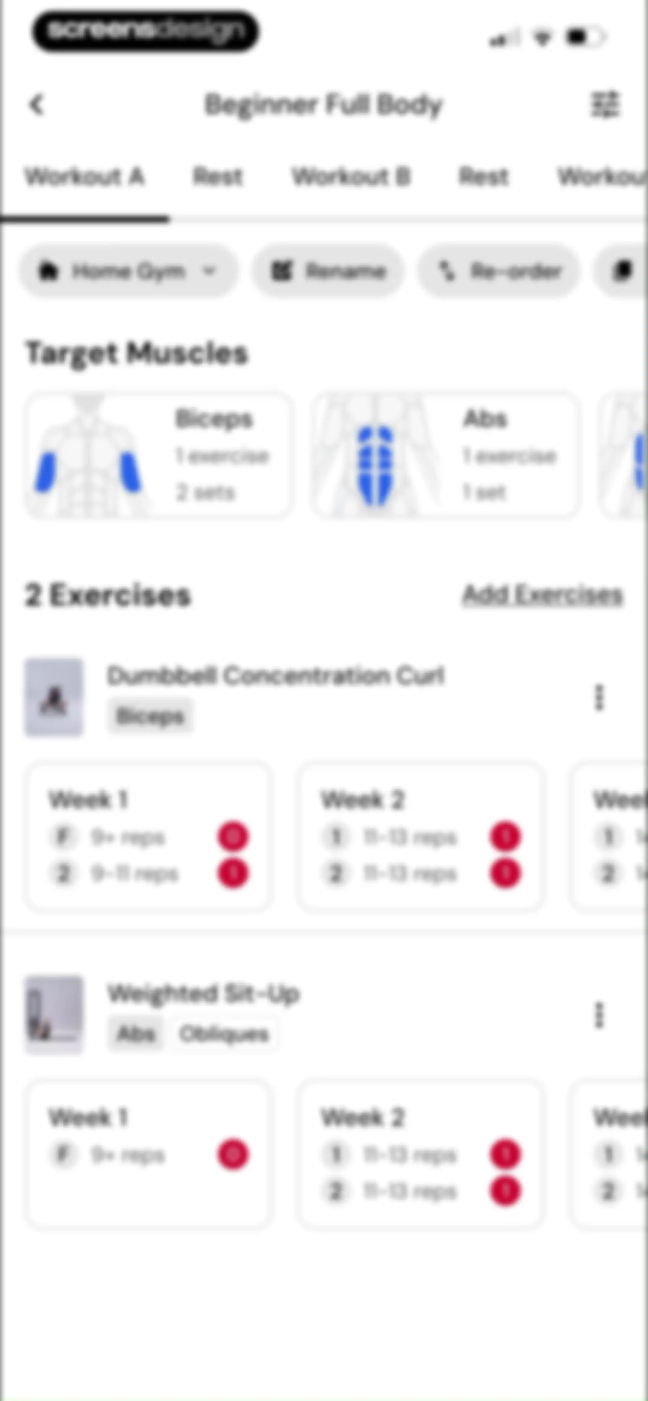 MacroFactor Workouts - Tracker screen 141