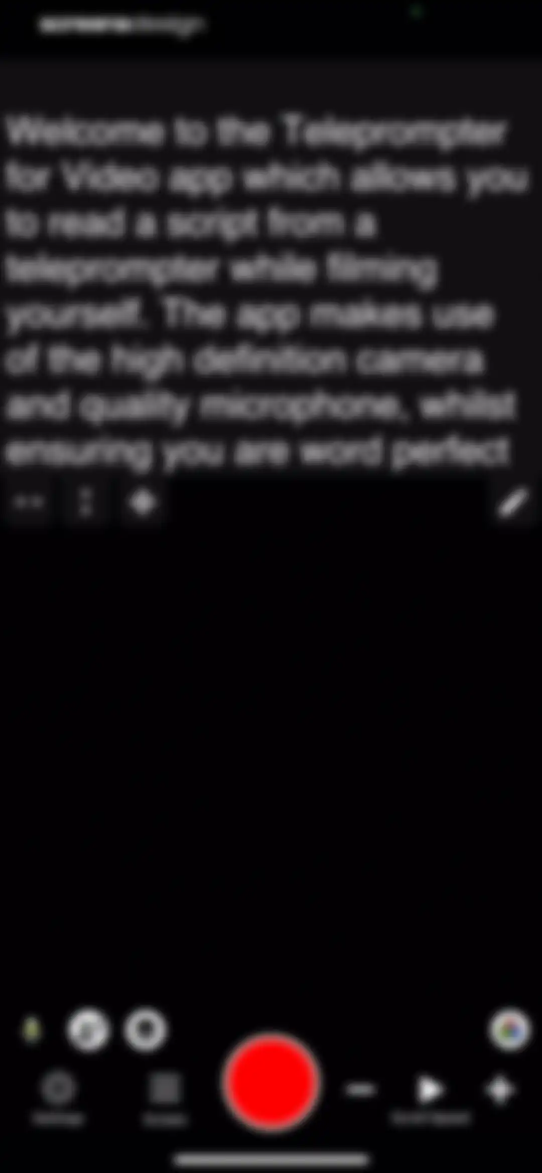 Teleprompter for Video screen 17