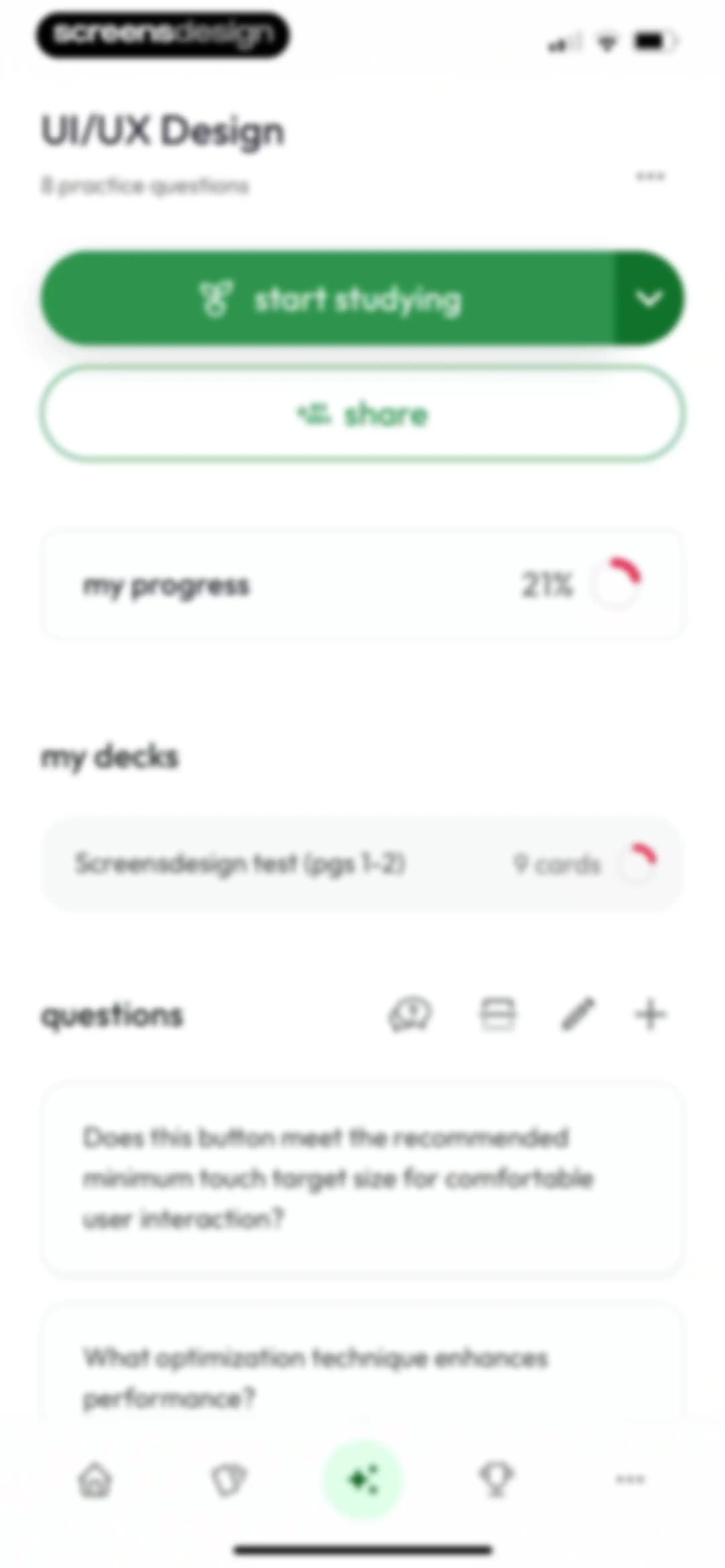 Jungle: AI Flashcards & Quiz screen 73