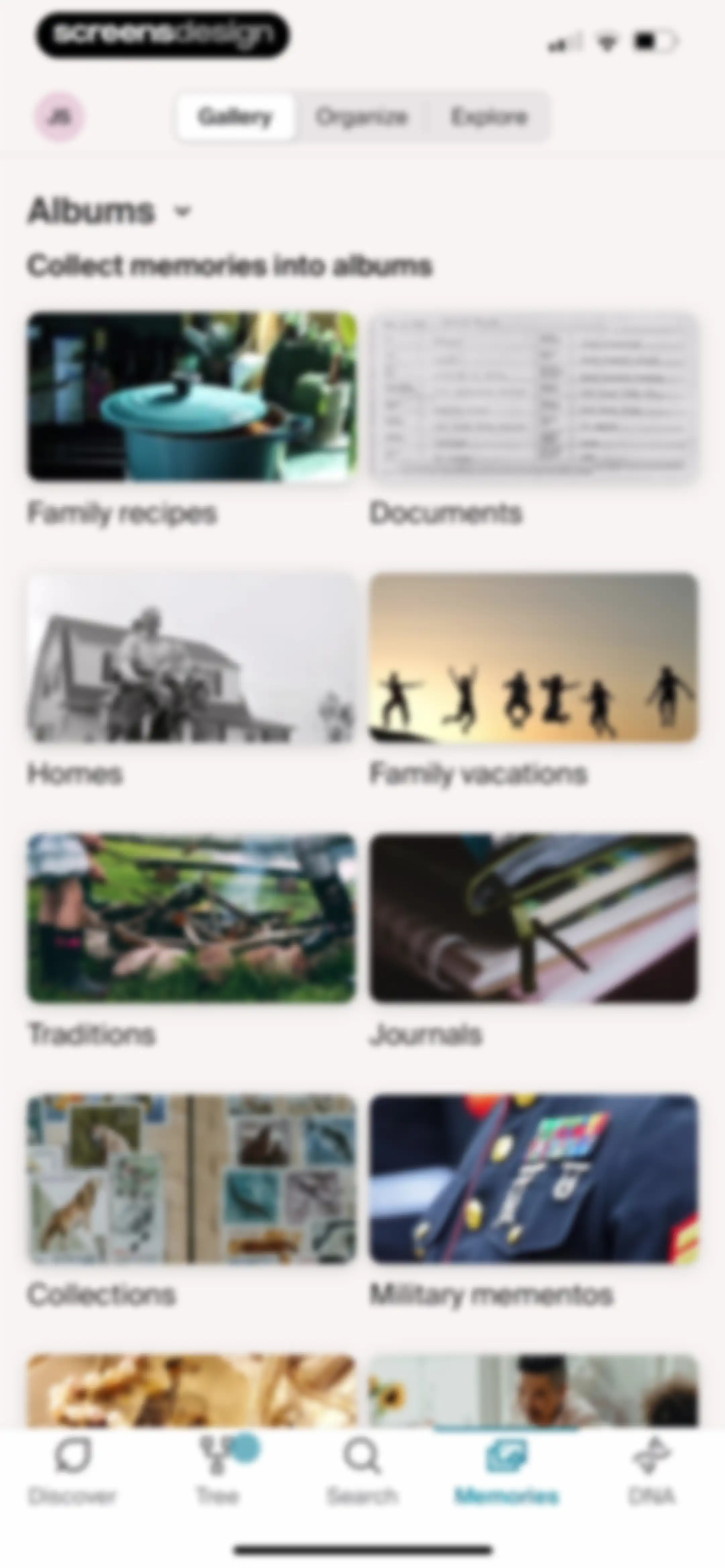 Ancestry: Family History & DNA screen 255