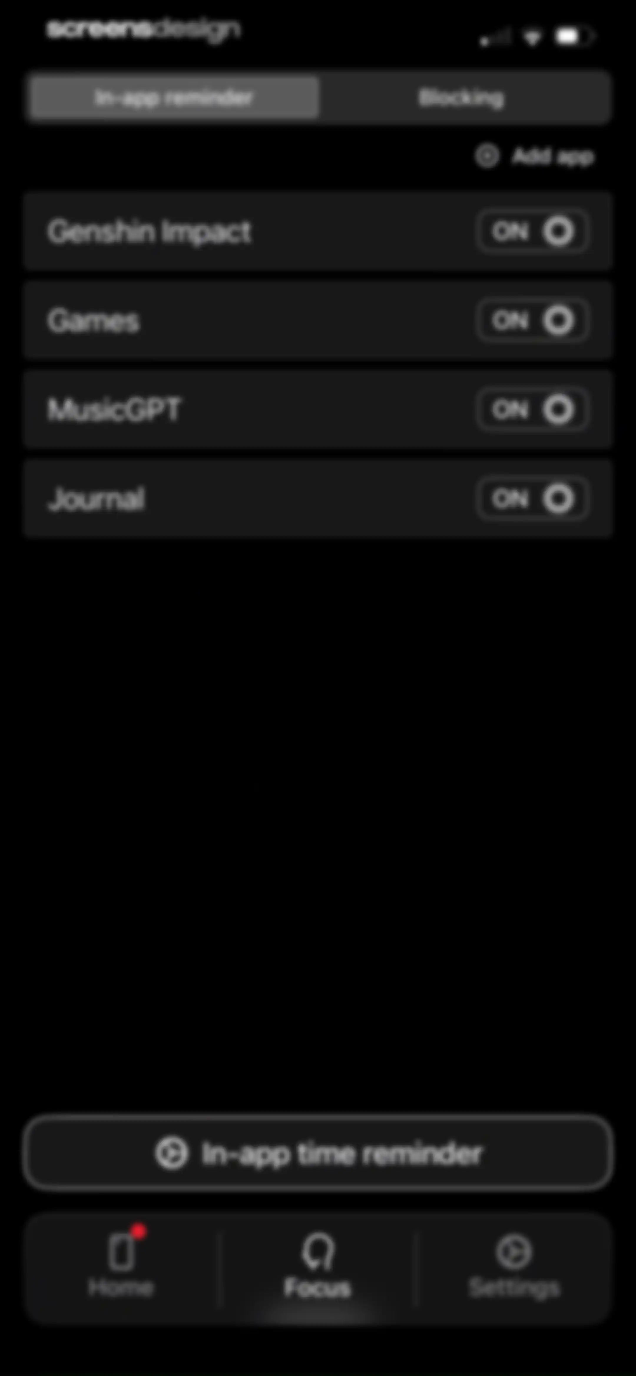 minimalist phone ® Block Apps screen 30