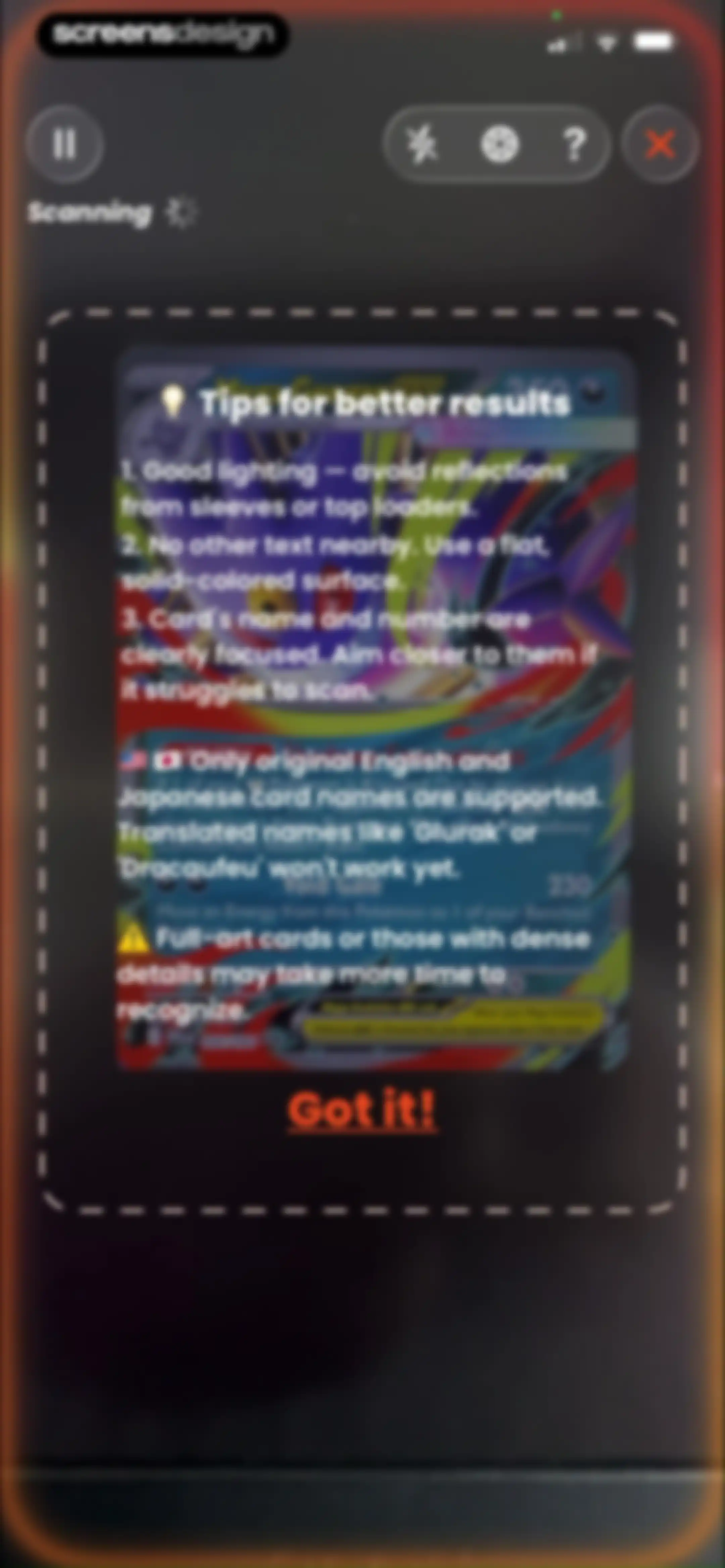 Acorn TCG ‒ Card Scanner App screen 19
