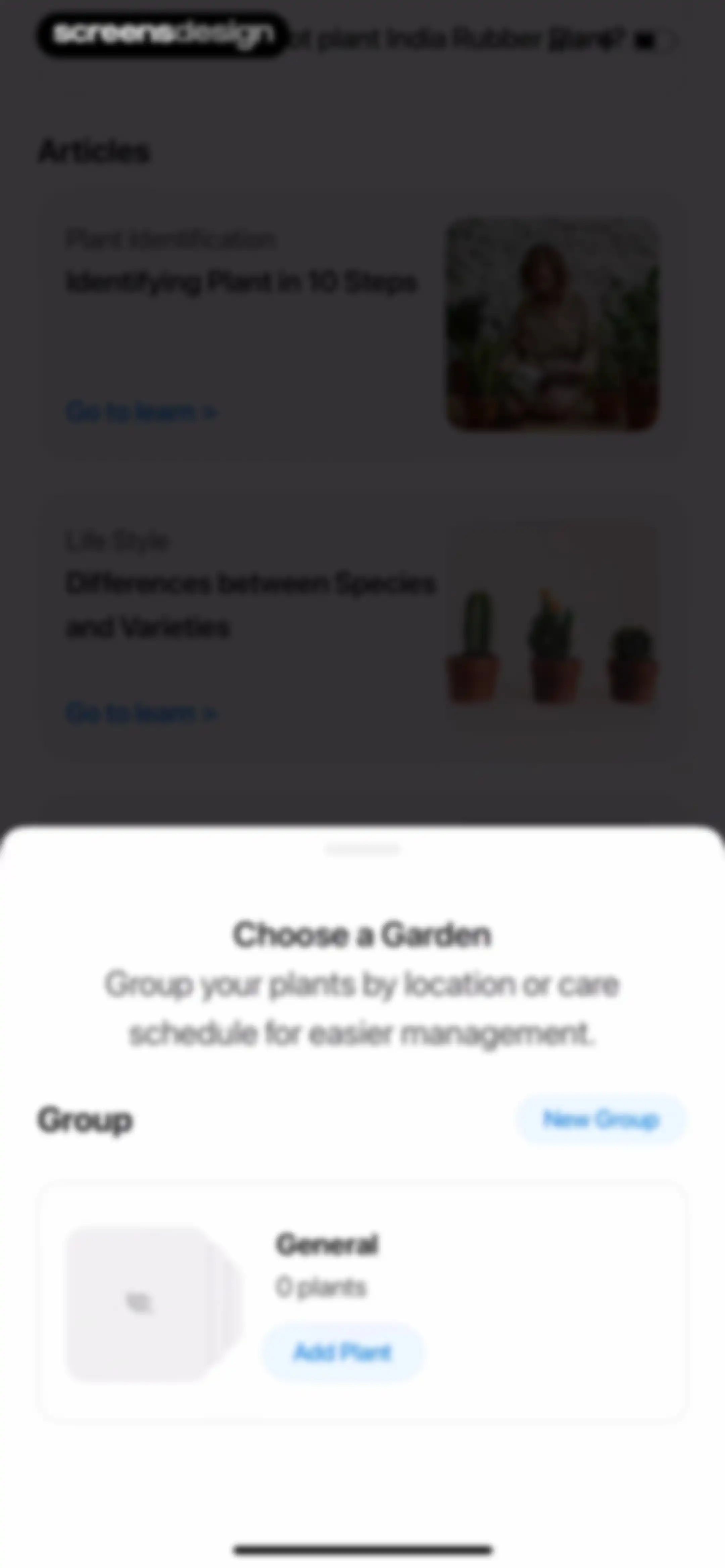 Plant App: Plant Identifier screen 58