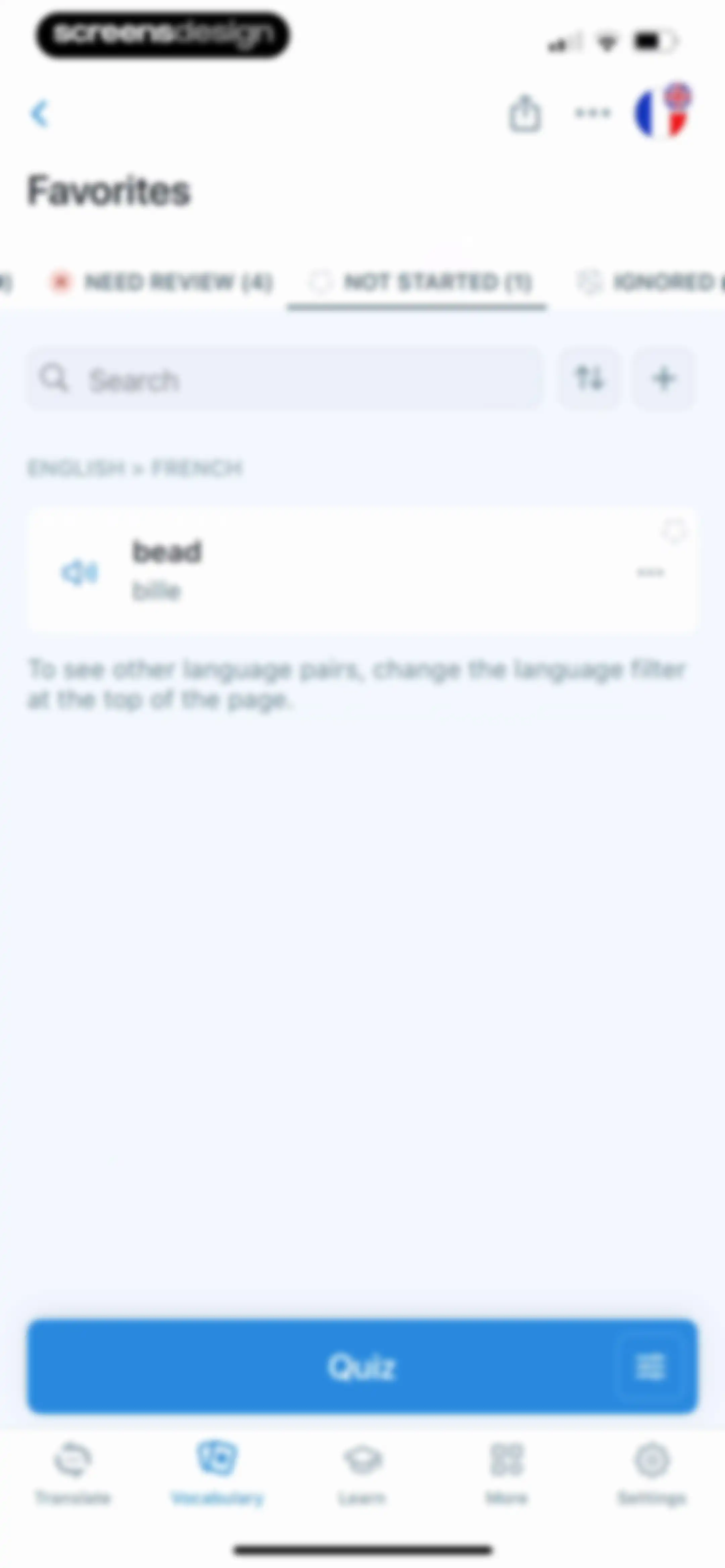 Reverso translate and learn screen 80