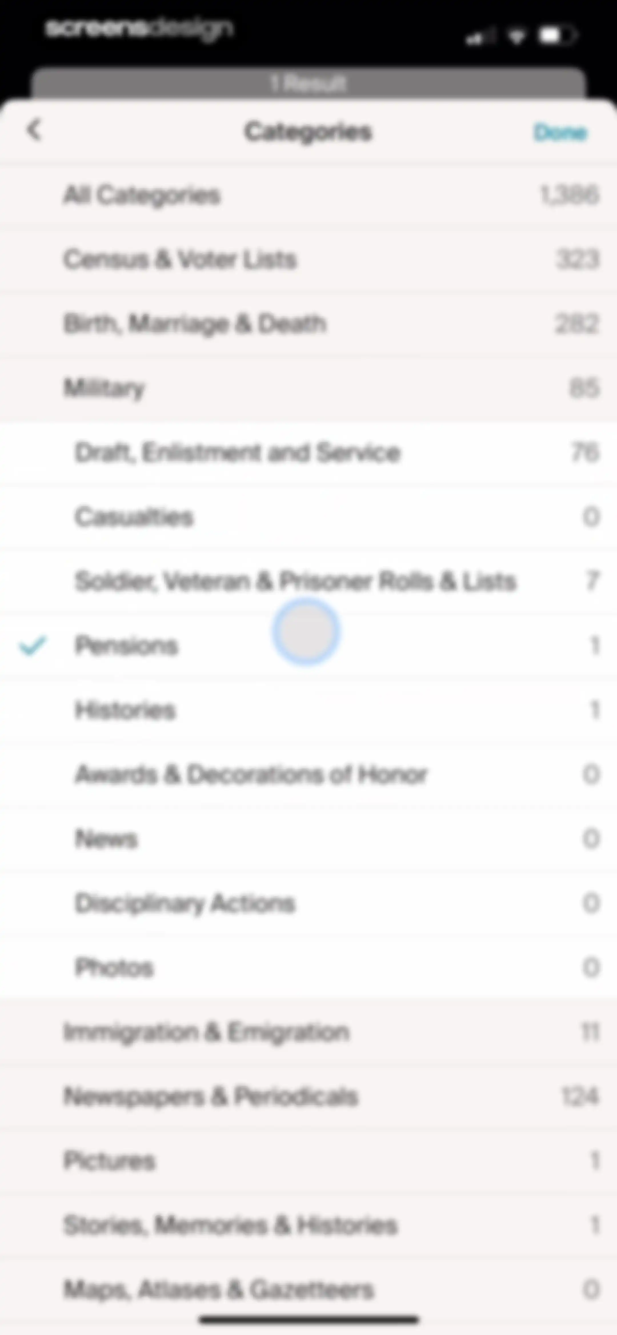 Ancestry: Family History & DNA screen 59