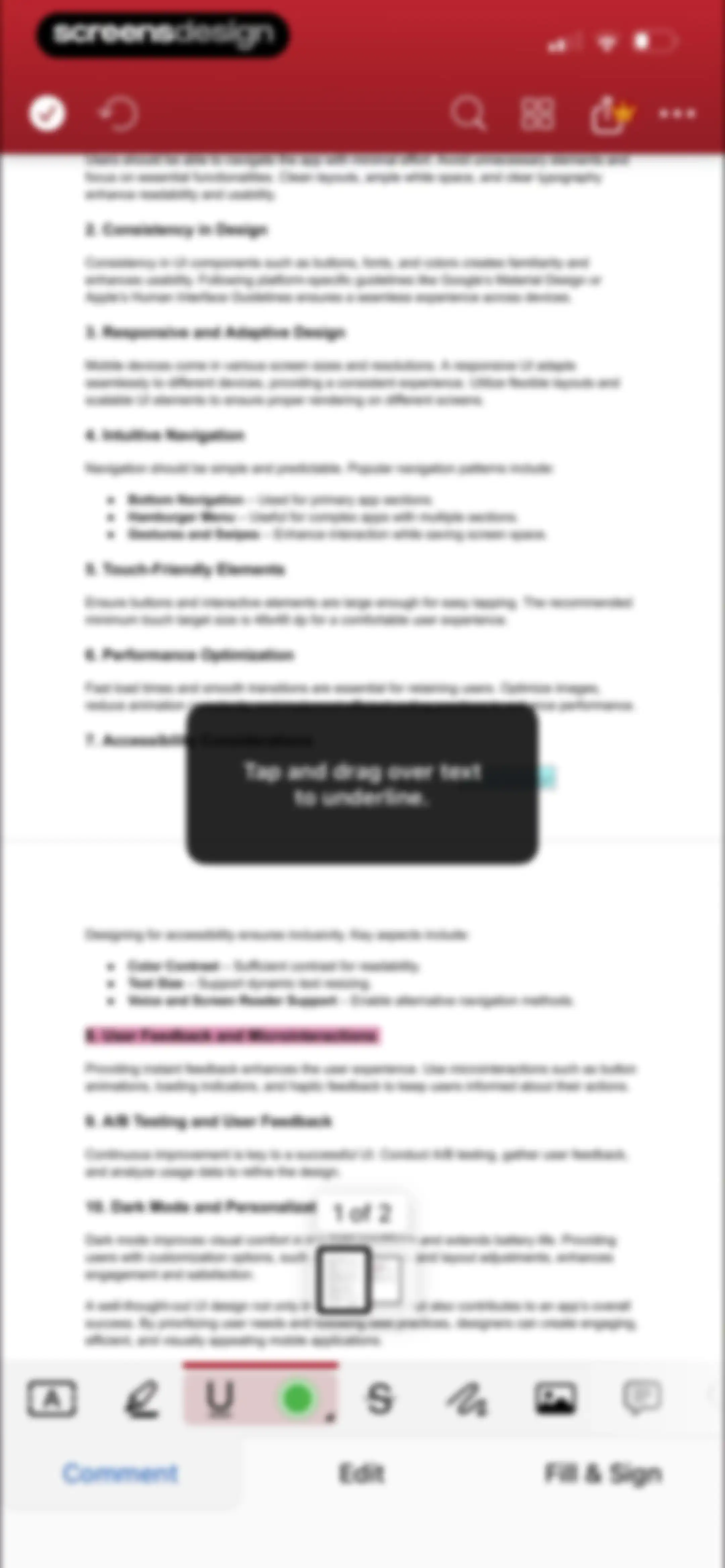 MobiPDF・PDF Text Editor・Reader screen 33