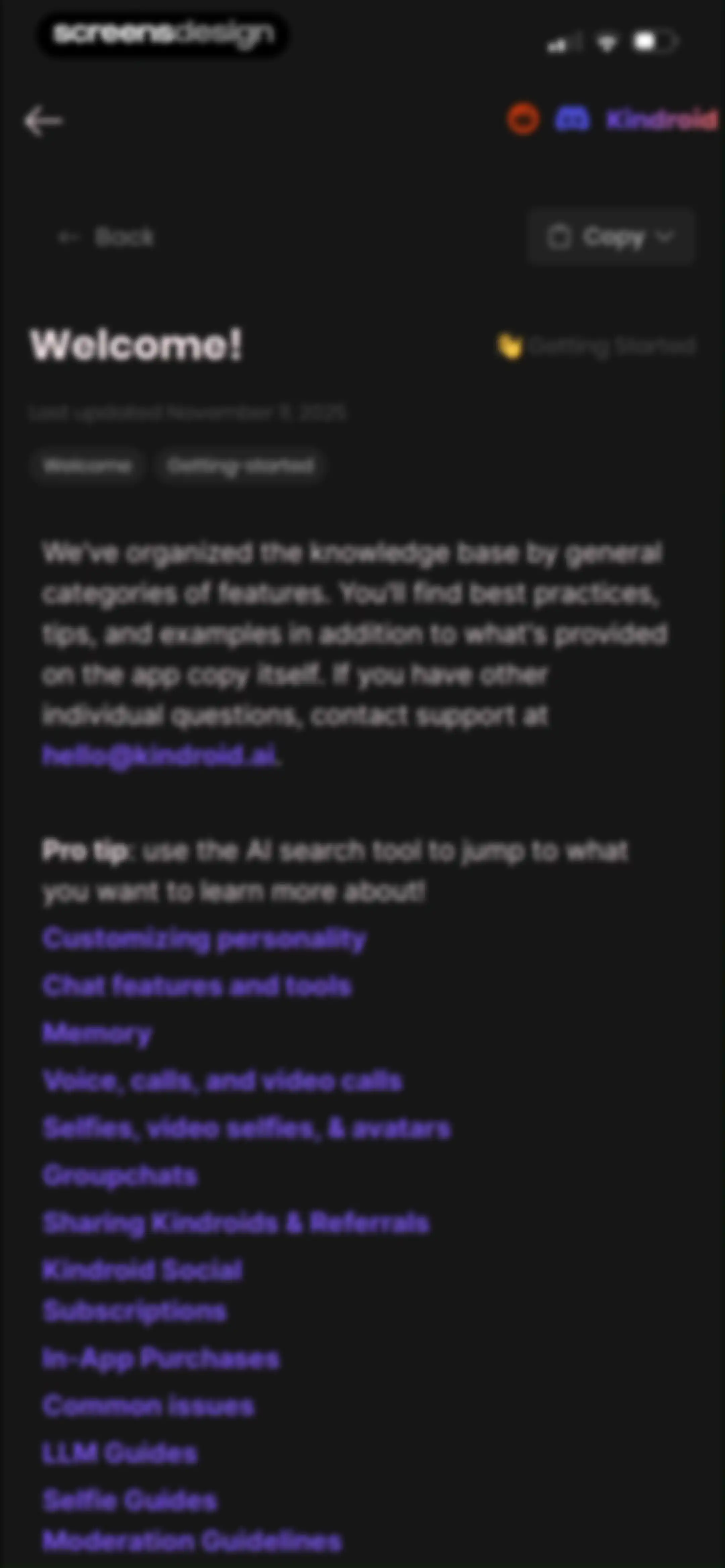 Kindroid: Your Personal AI screen 126