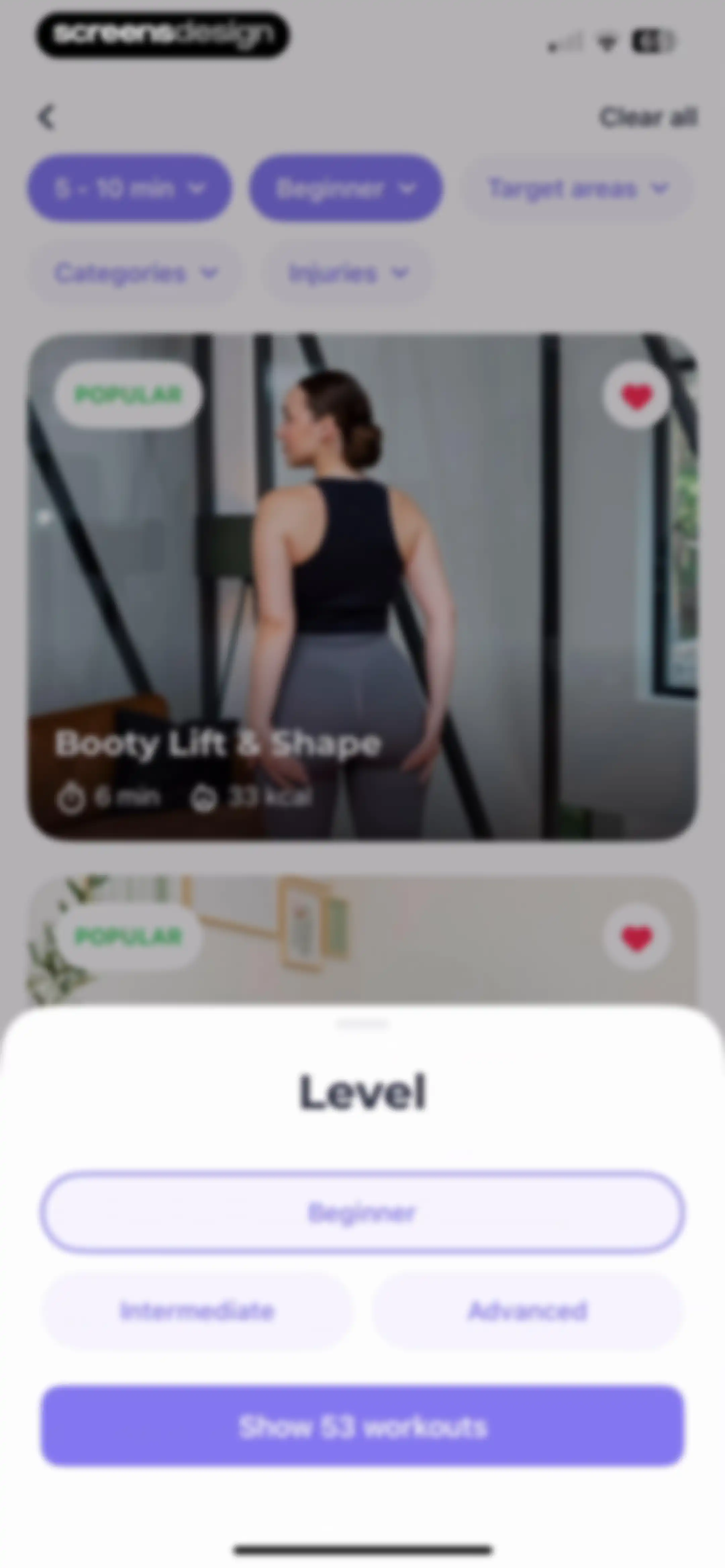 FitMe - Lazy Workout at Home screen 89