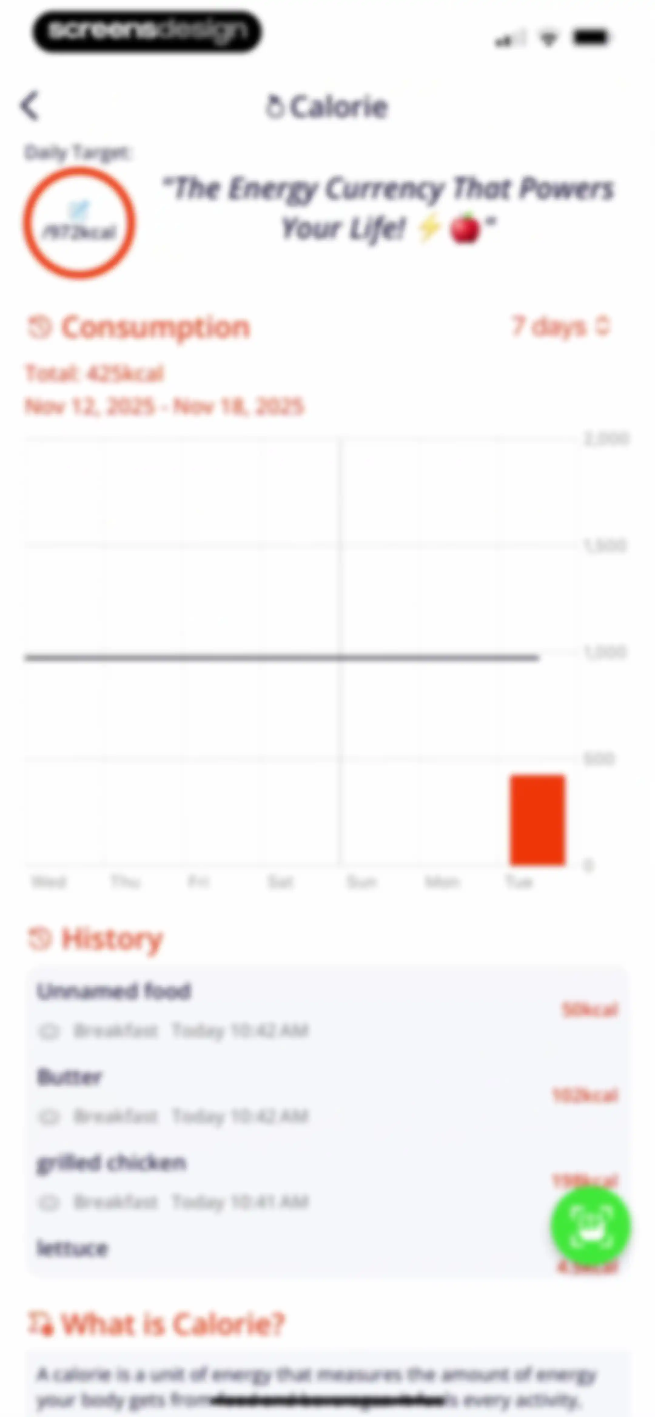 Calorie Tracker・Diet: Food AI screen 72