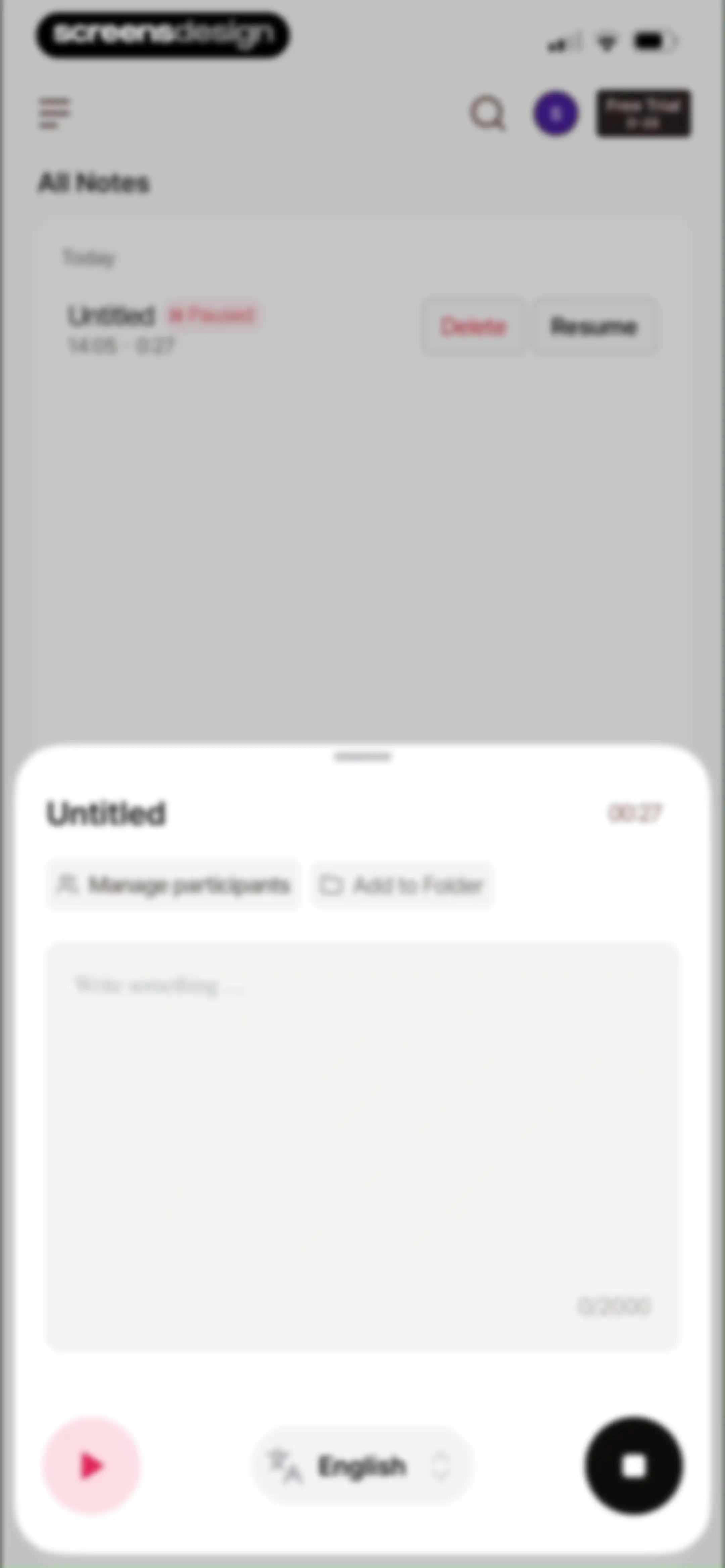 Tiro - AI Meeting Notes screen 13