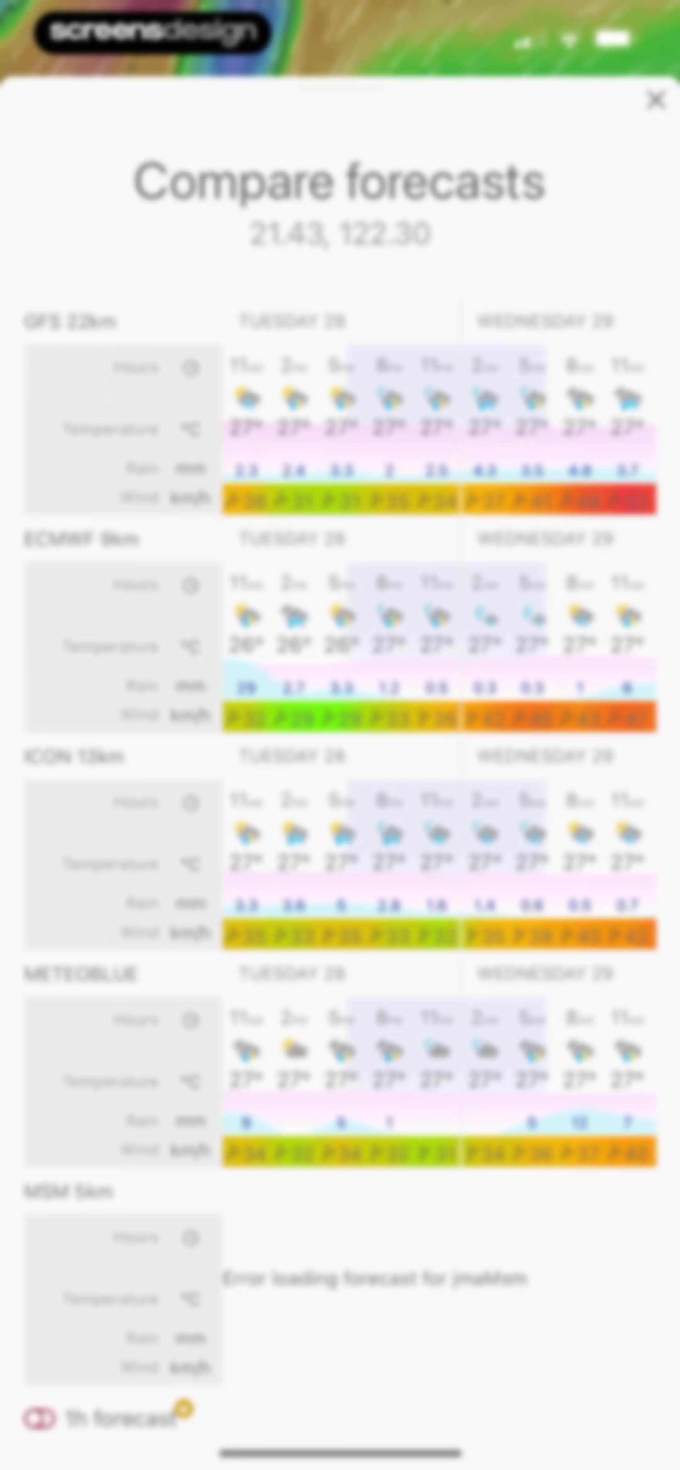 Windy.com screen 21