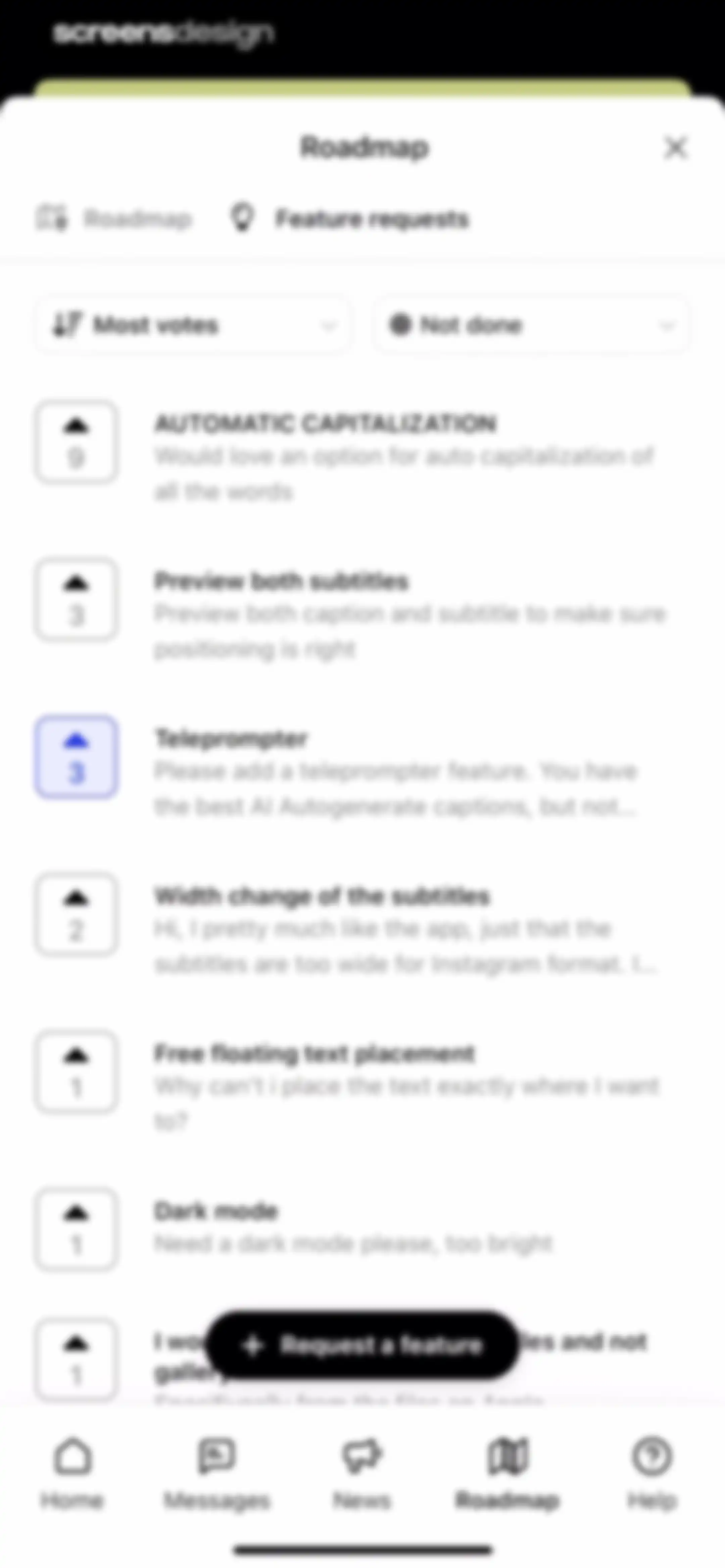 Subcap: Captions AI, Subtitles screen 61