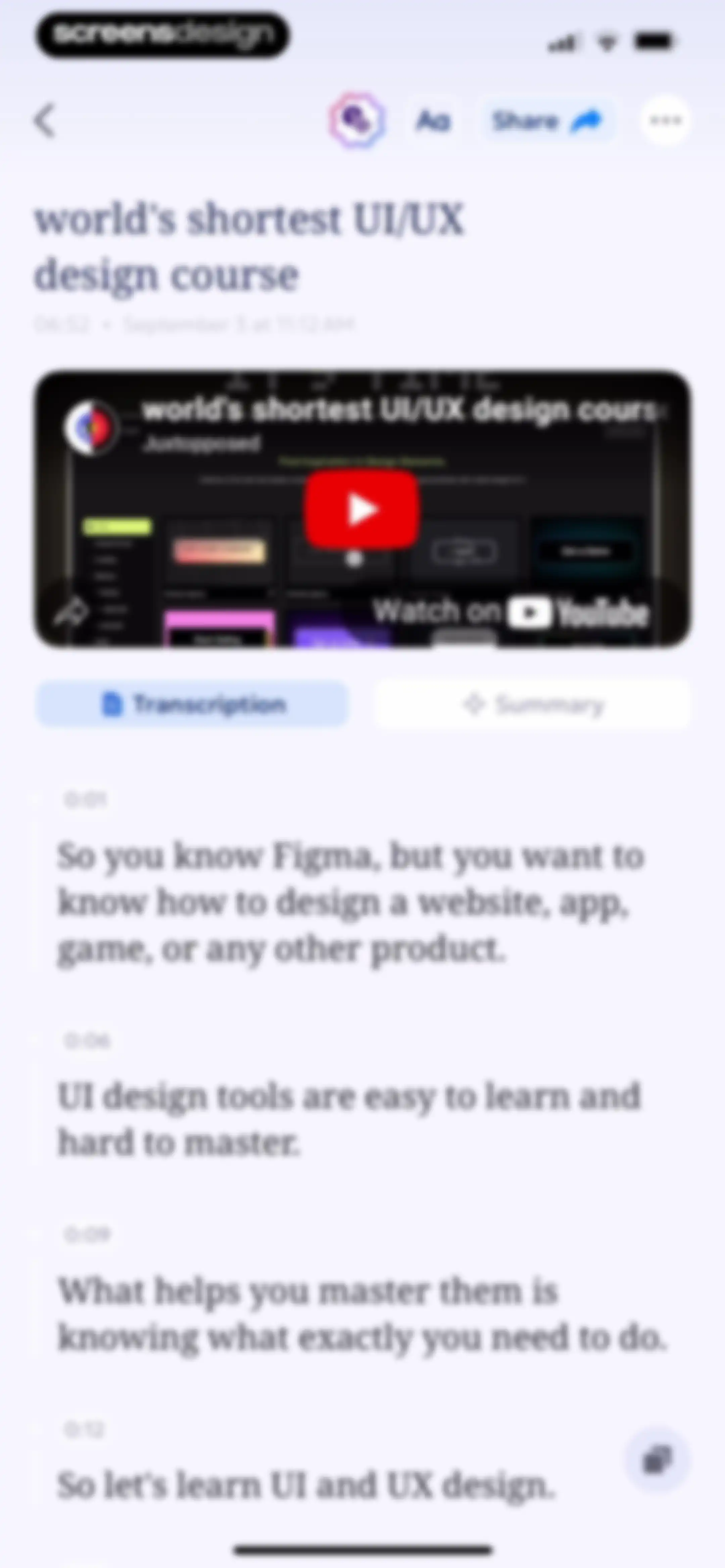 AI Summary - Meeting Notes screen 57