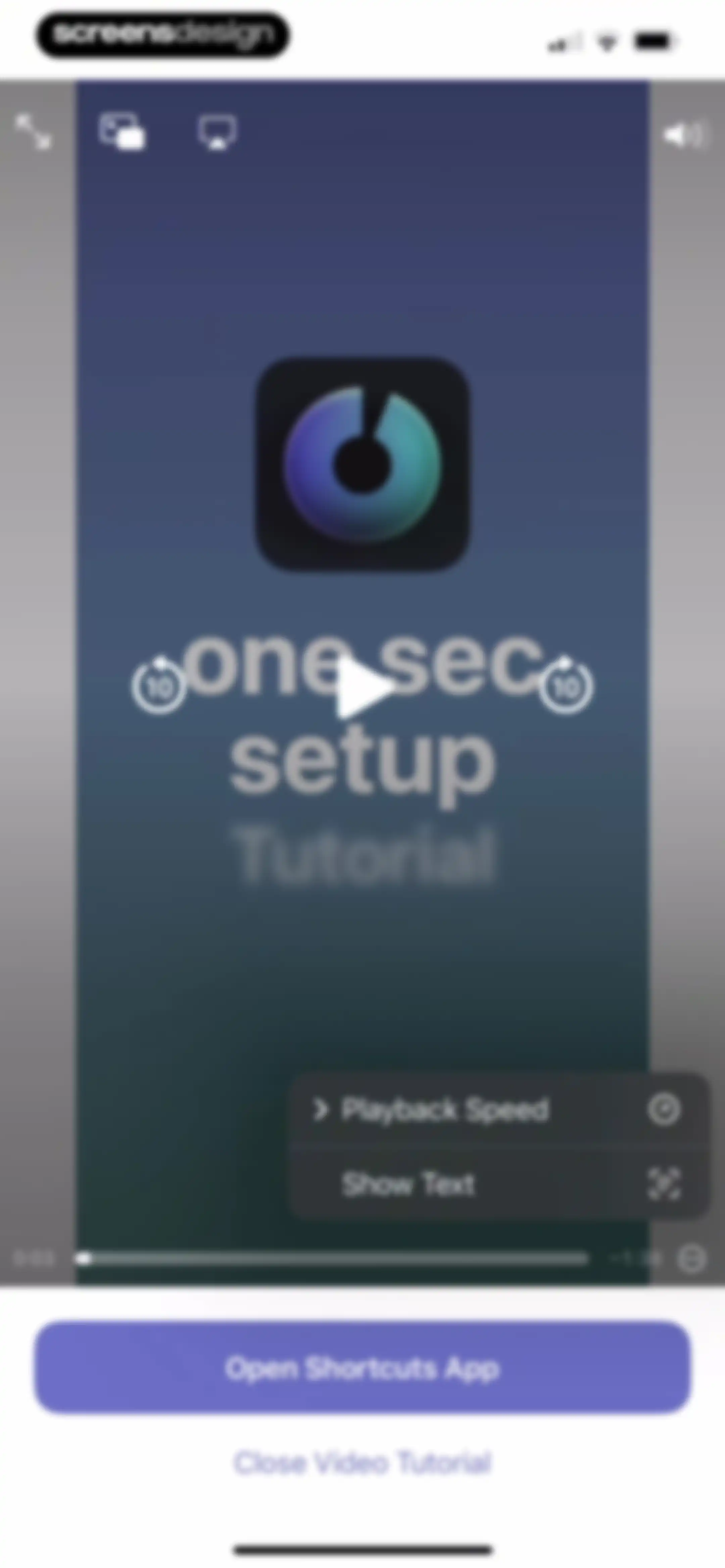 one sec | screen time + focus screen 37