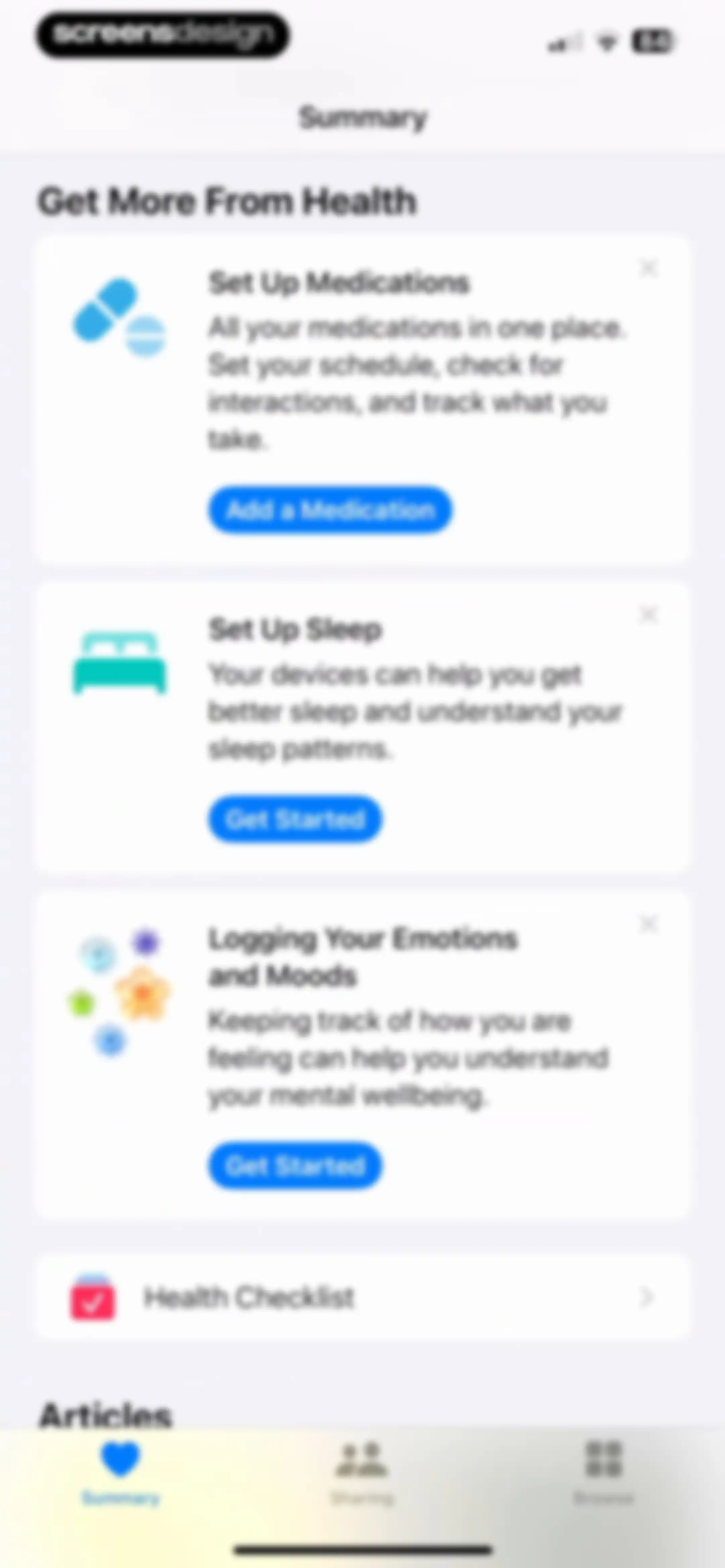 Apple Health screen 115