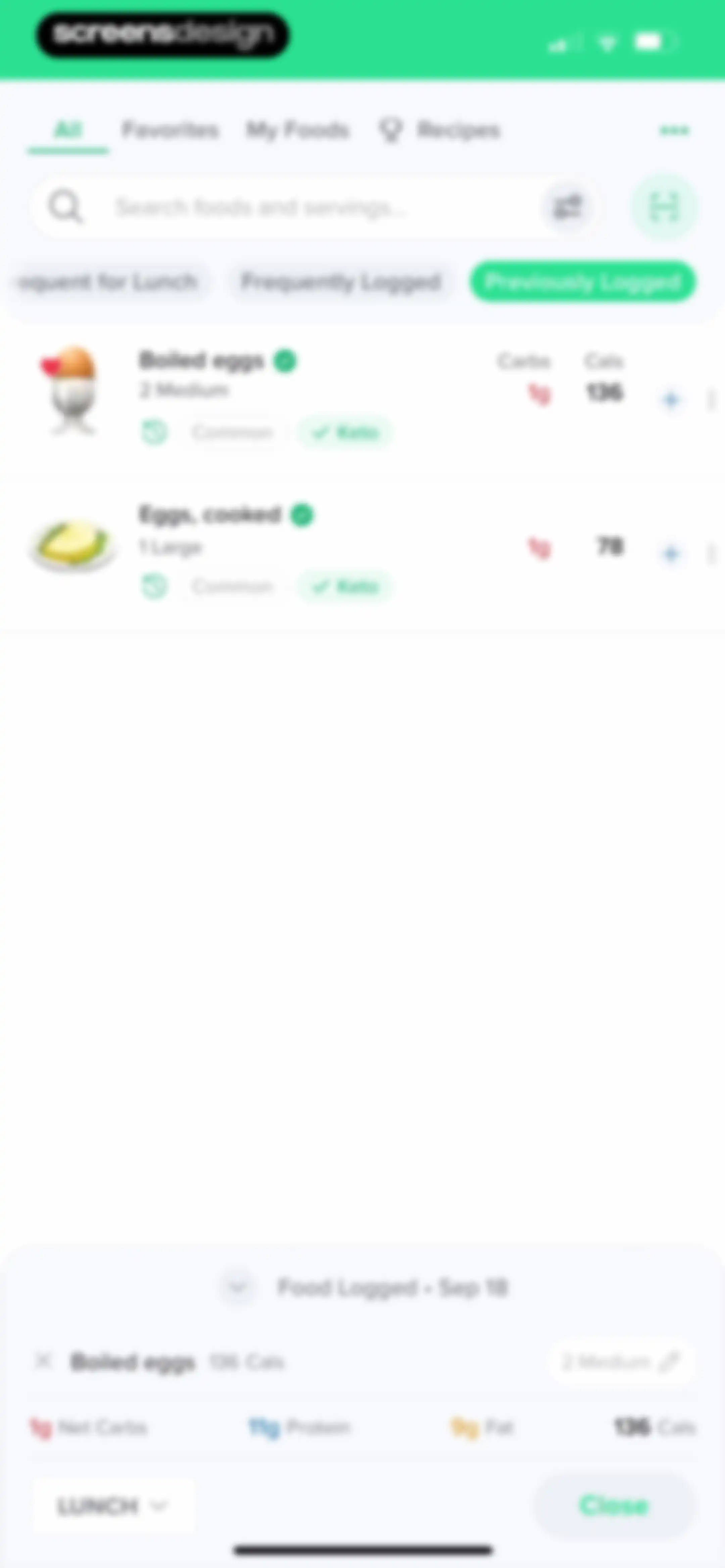 Carb Manager: Keto & Macro Log screen 91