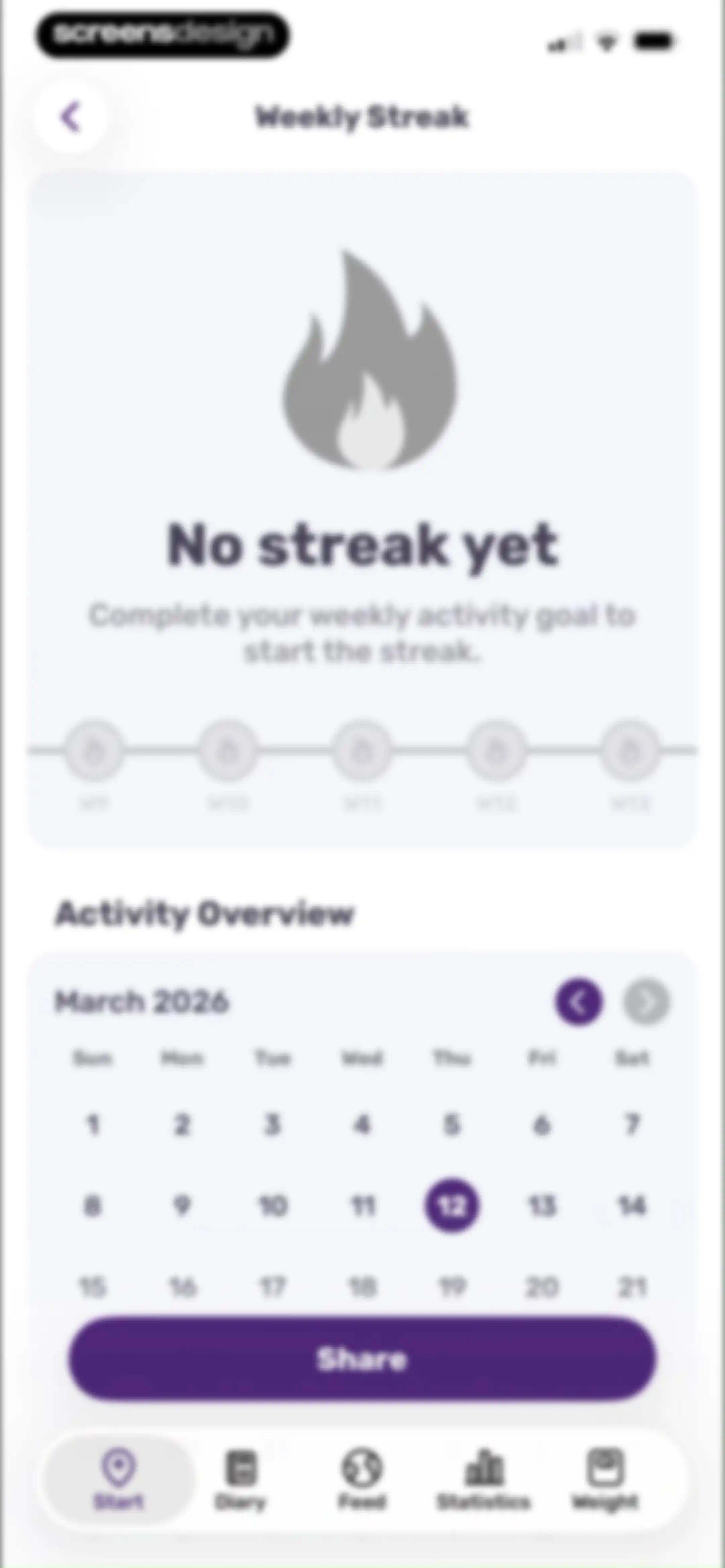 Running Tracker App – FITAPP screen 70