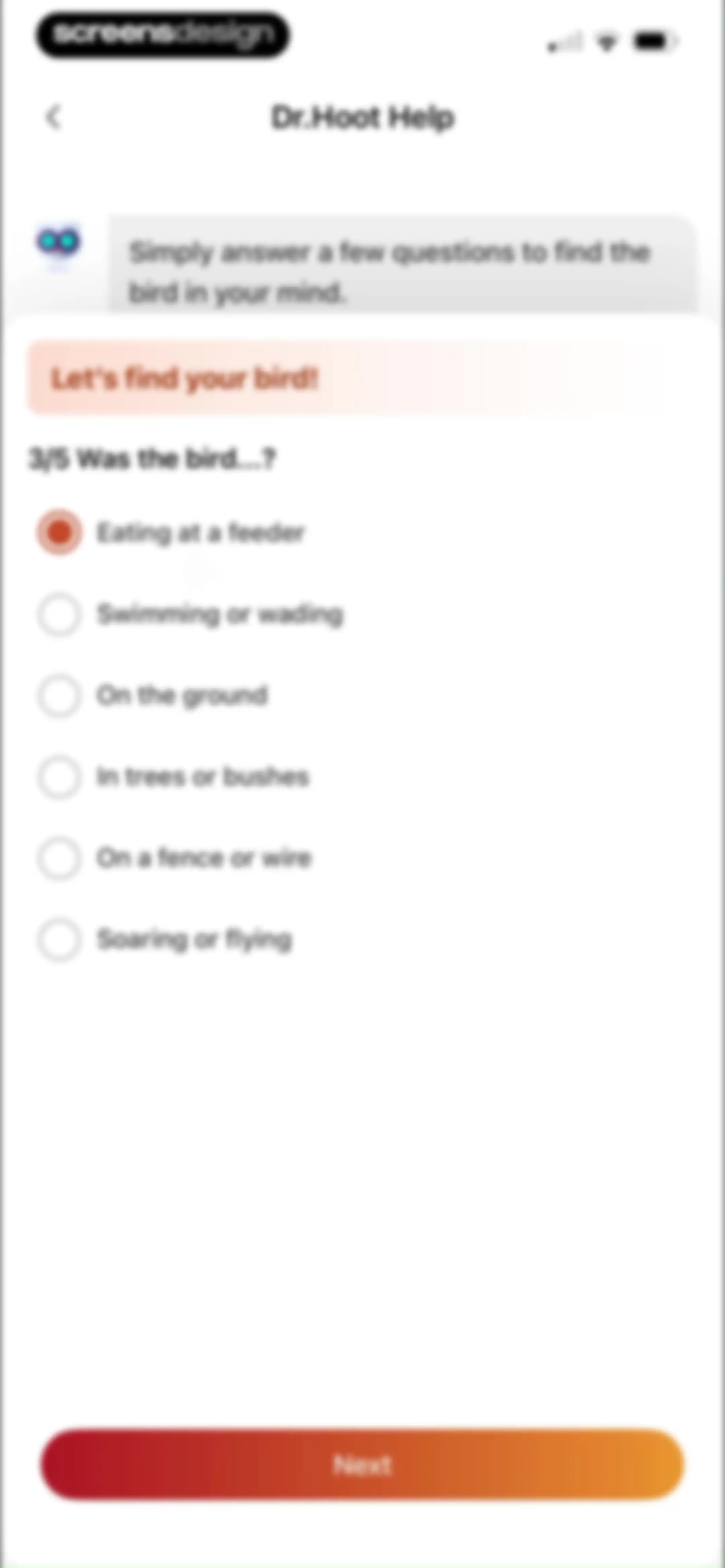 Picture Bird: Bird identifier screen 66