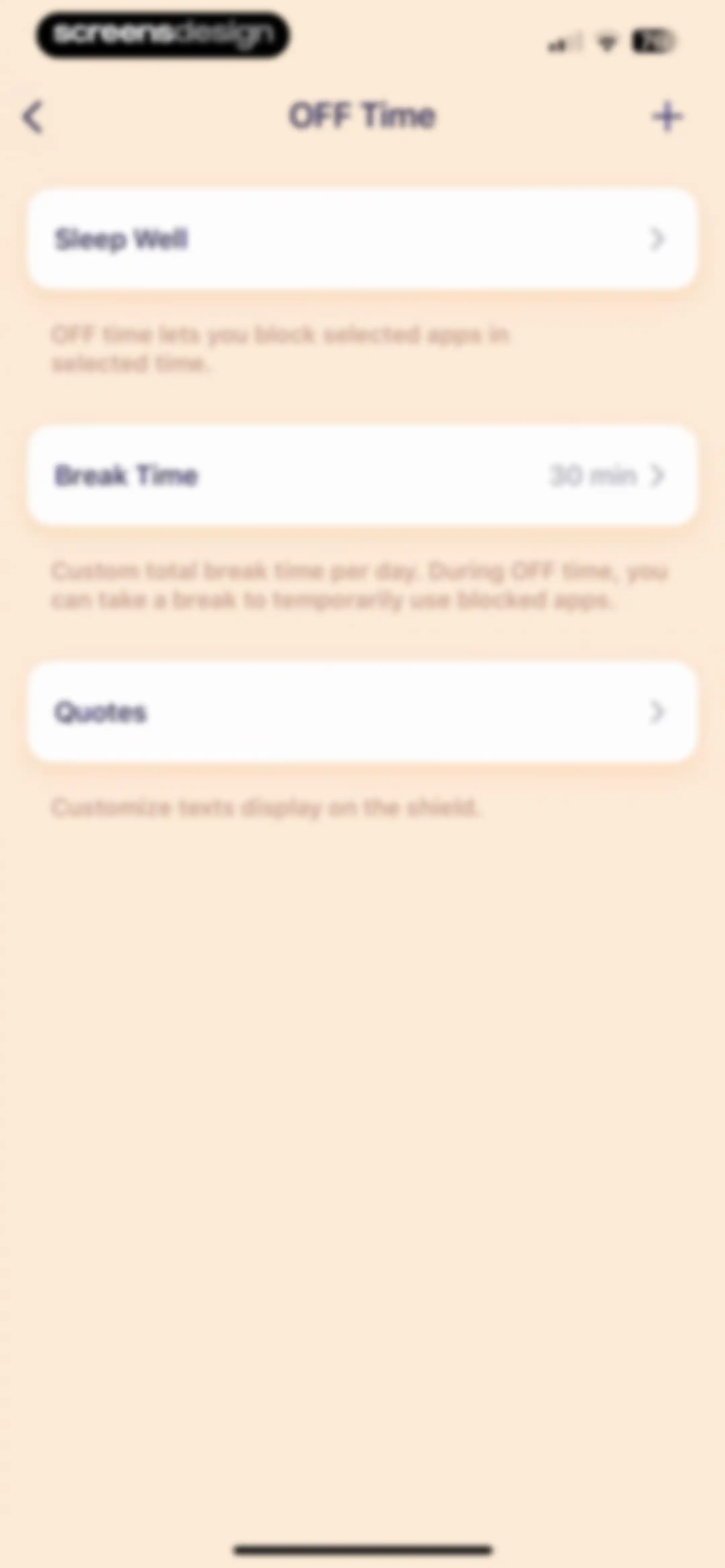 OffScreen: Screen Time Control screen 39