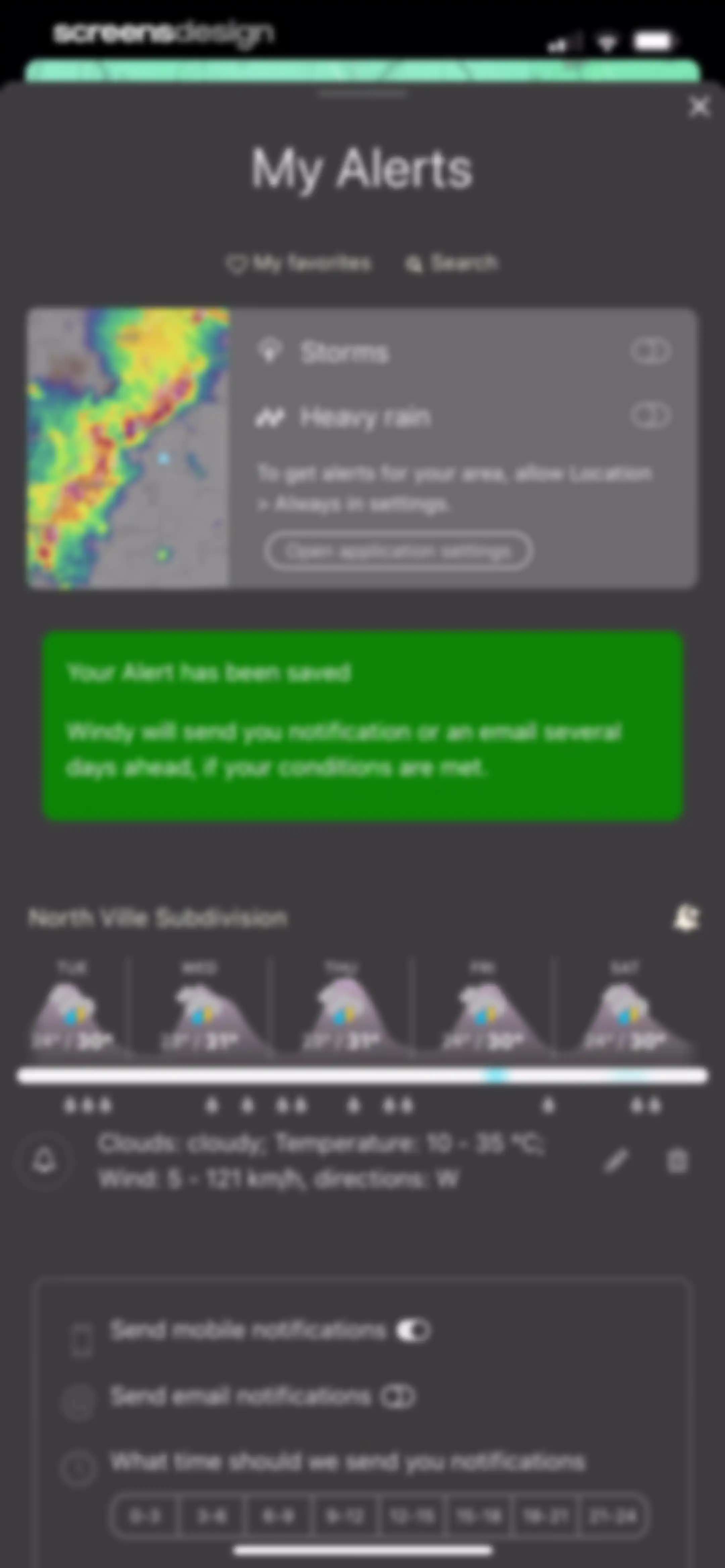 Windy.com screen 70