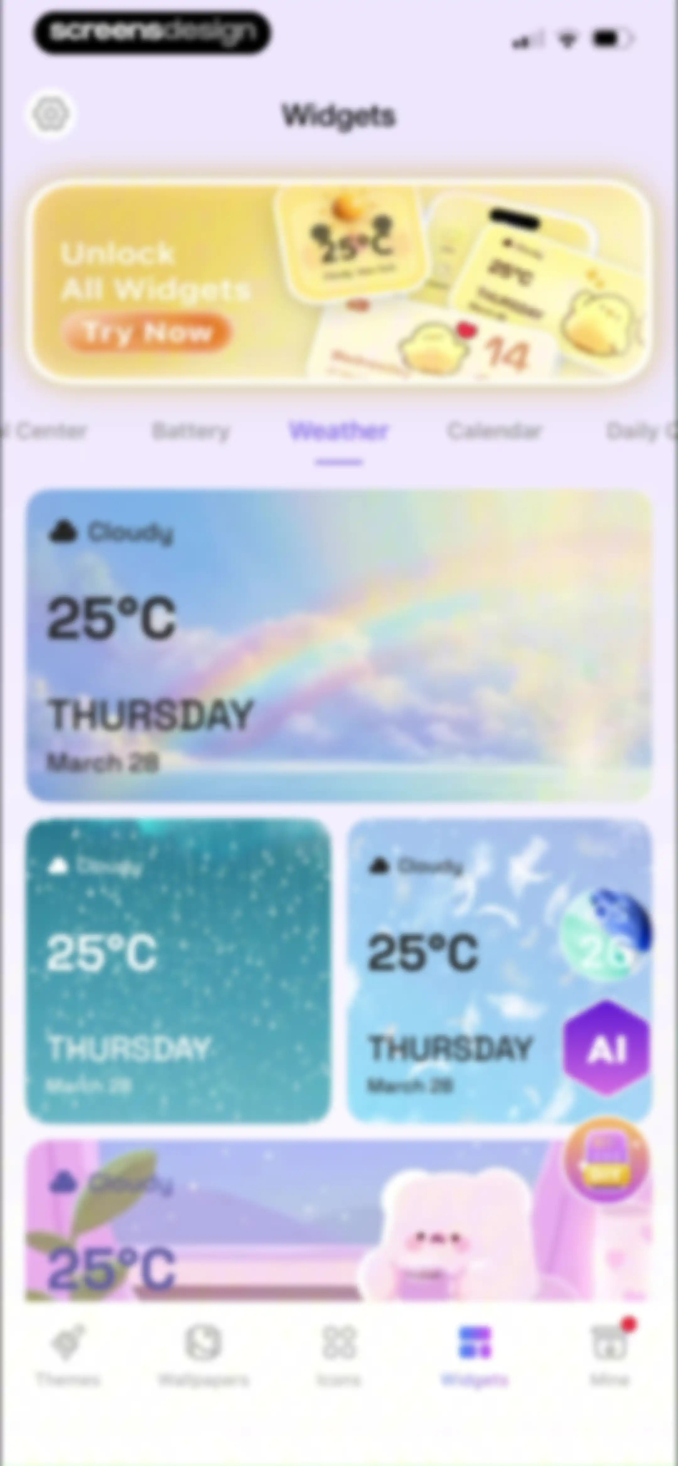 Themie: Wallpapers & Theme screen 87