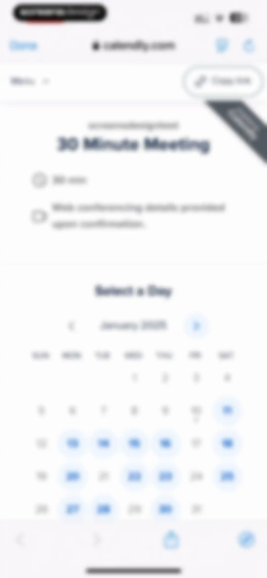 Calendly Mobile screen 37