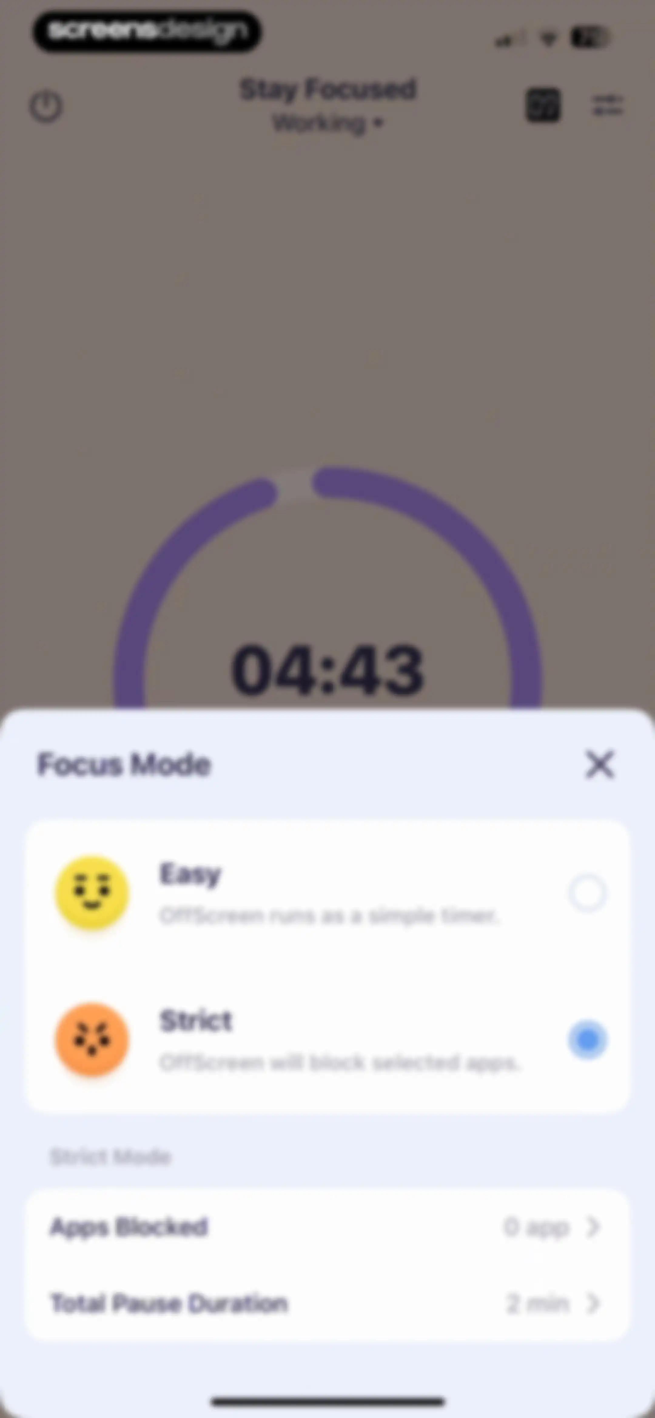 OffScreen: Screen Time Control screen 65