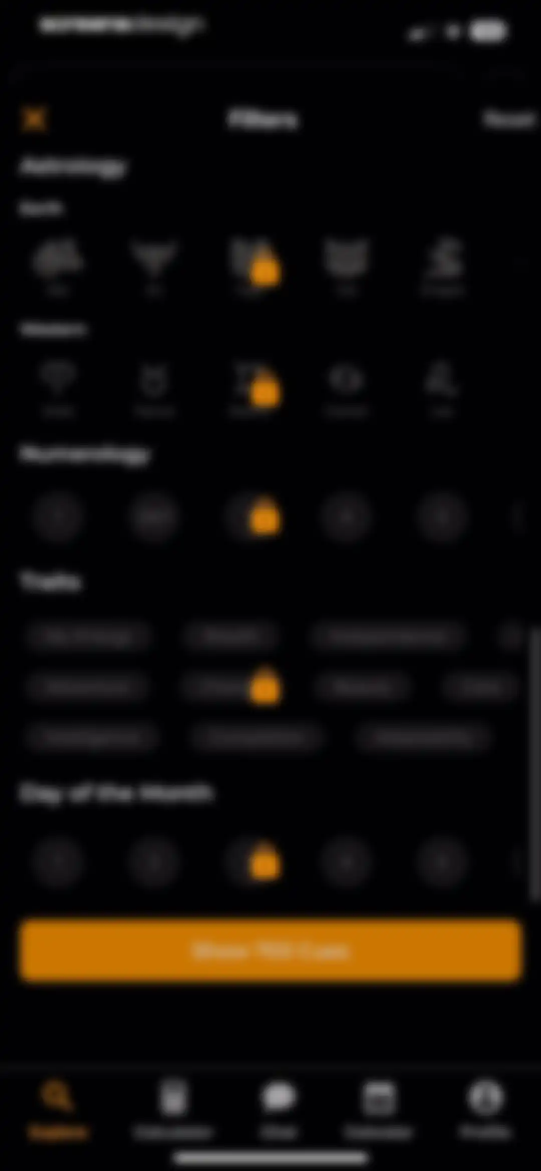 CUE Astrology screen 51