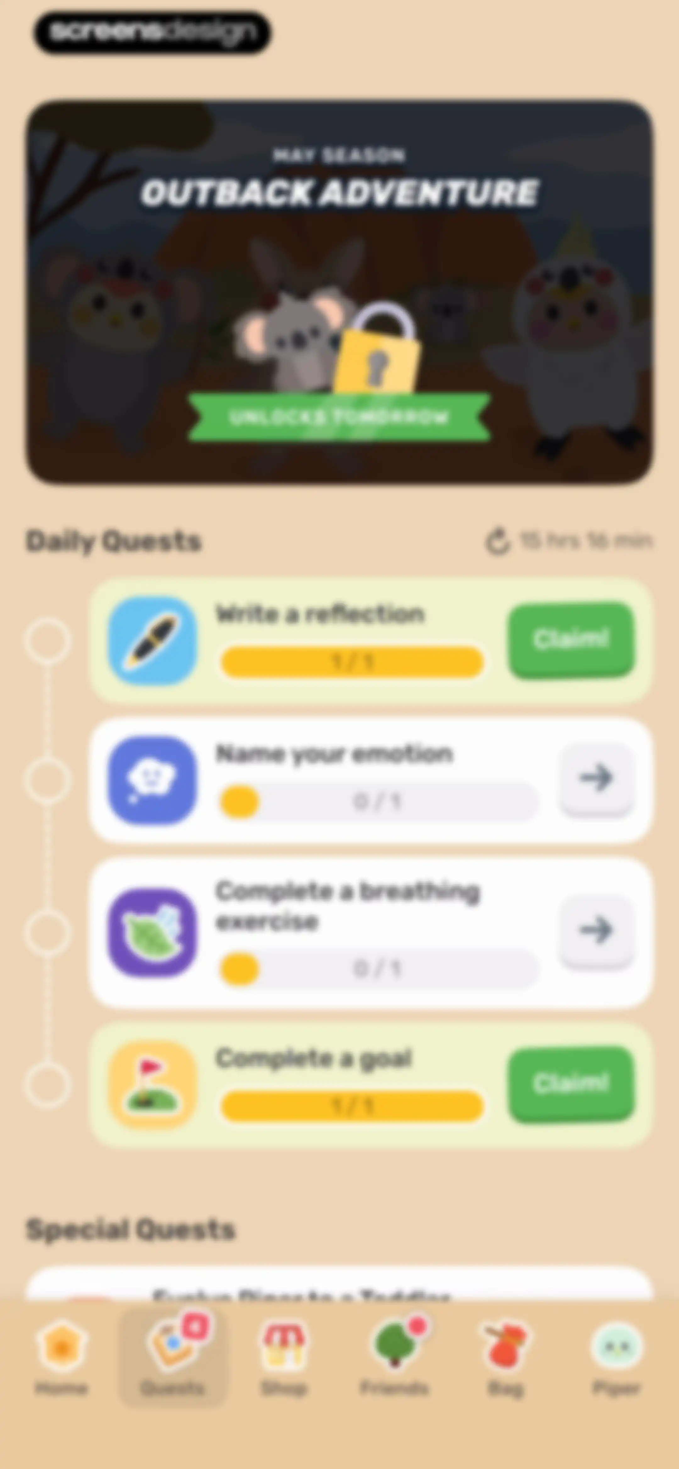 Finch: Self-Care Pet screen 93