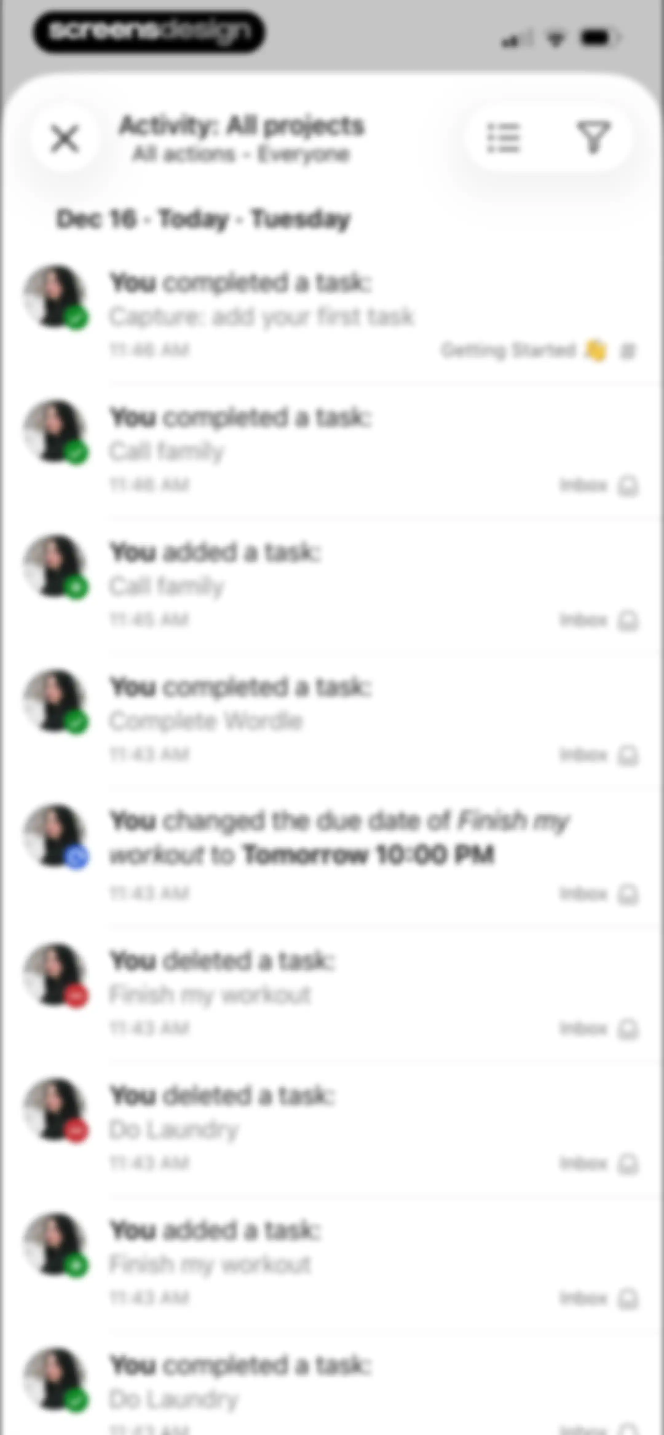 Todoist: To Do List & Calendar screen 110