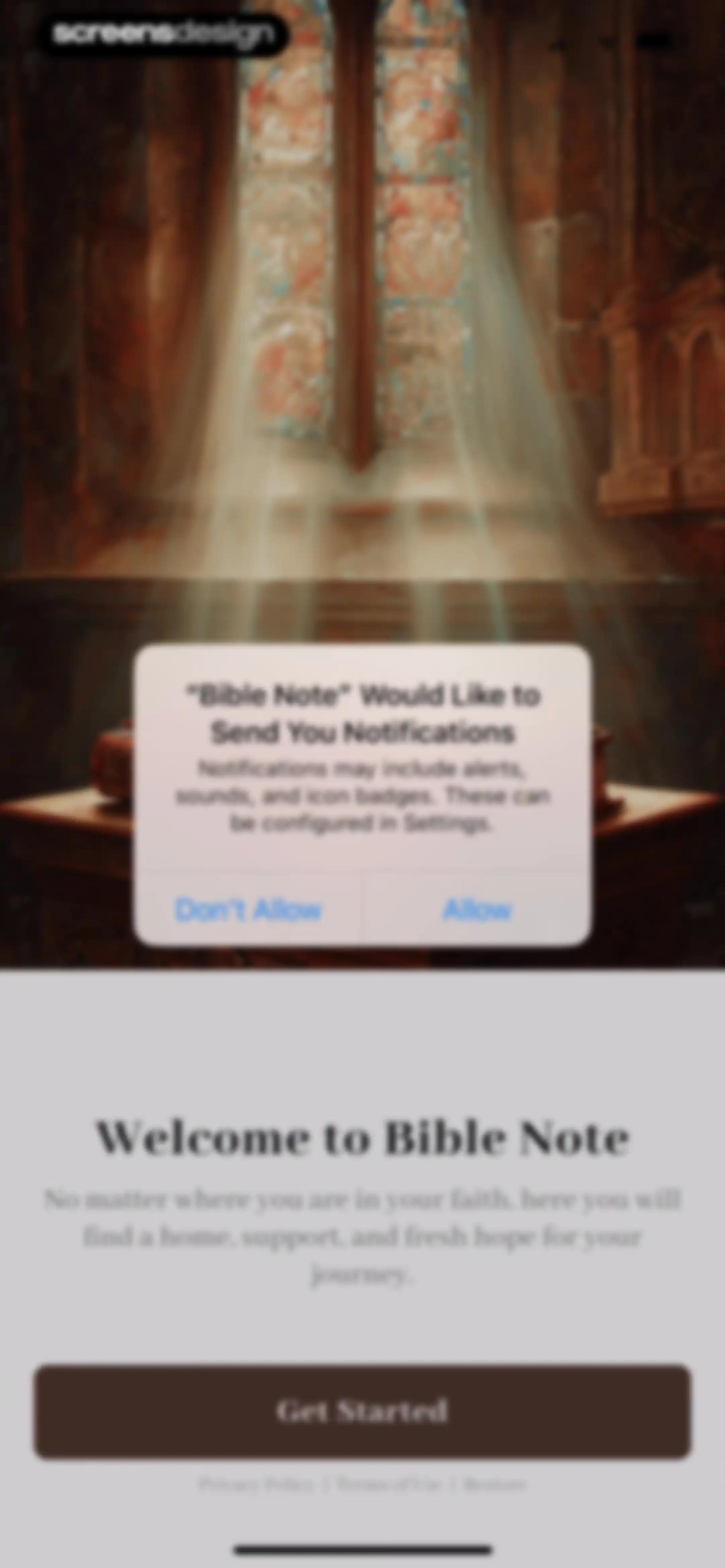 Bible Note: Sermon Notes screen 3
