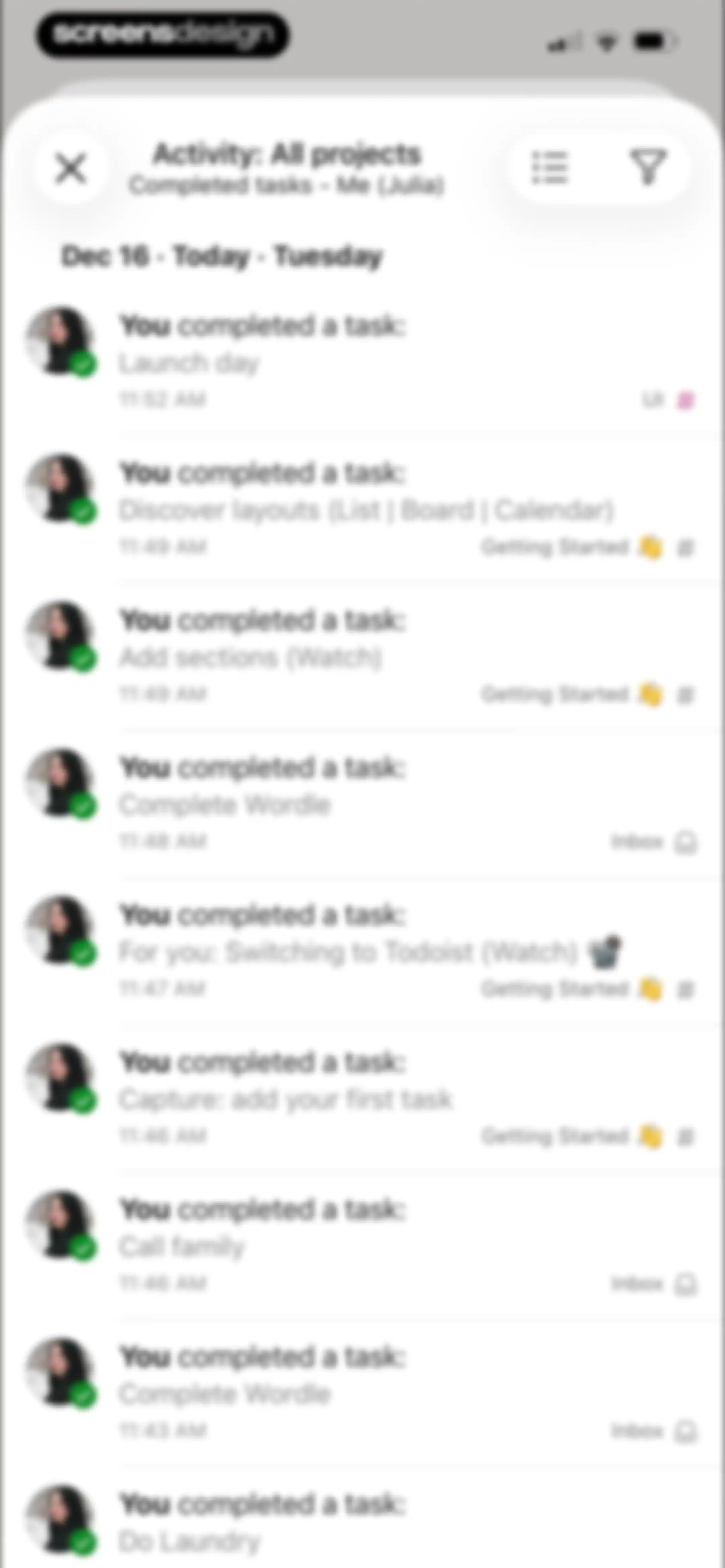 Todoist: To Do List & Calendar screen 176