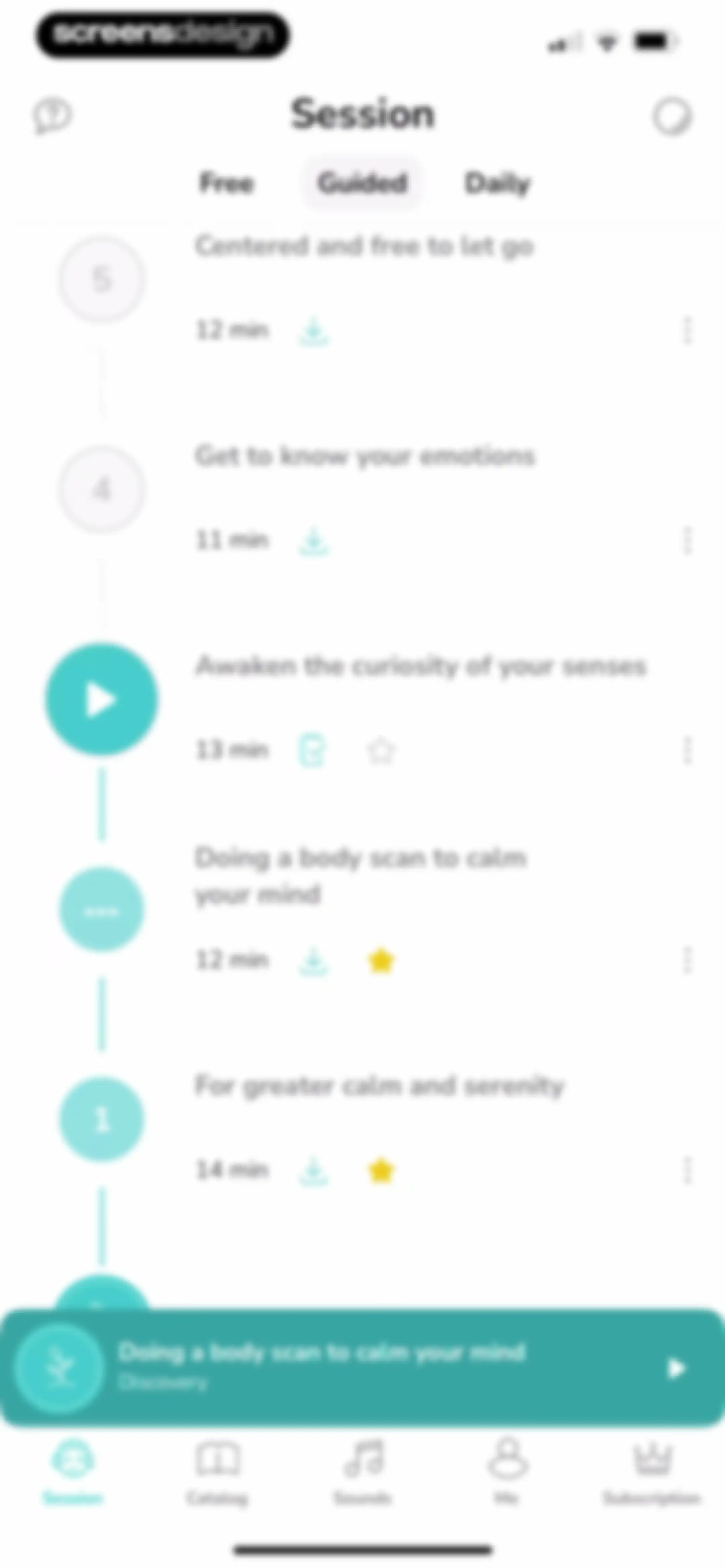 Petit BamBou: Mindfulness screen 17