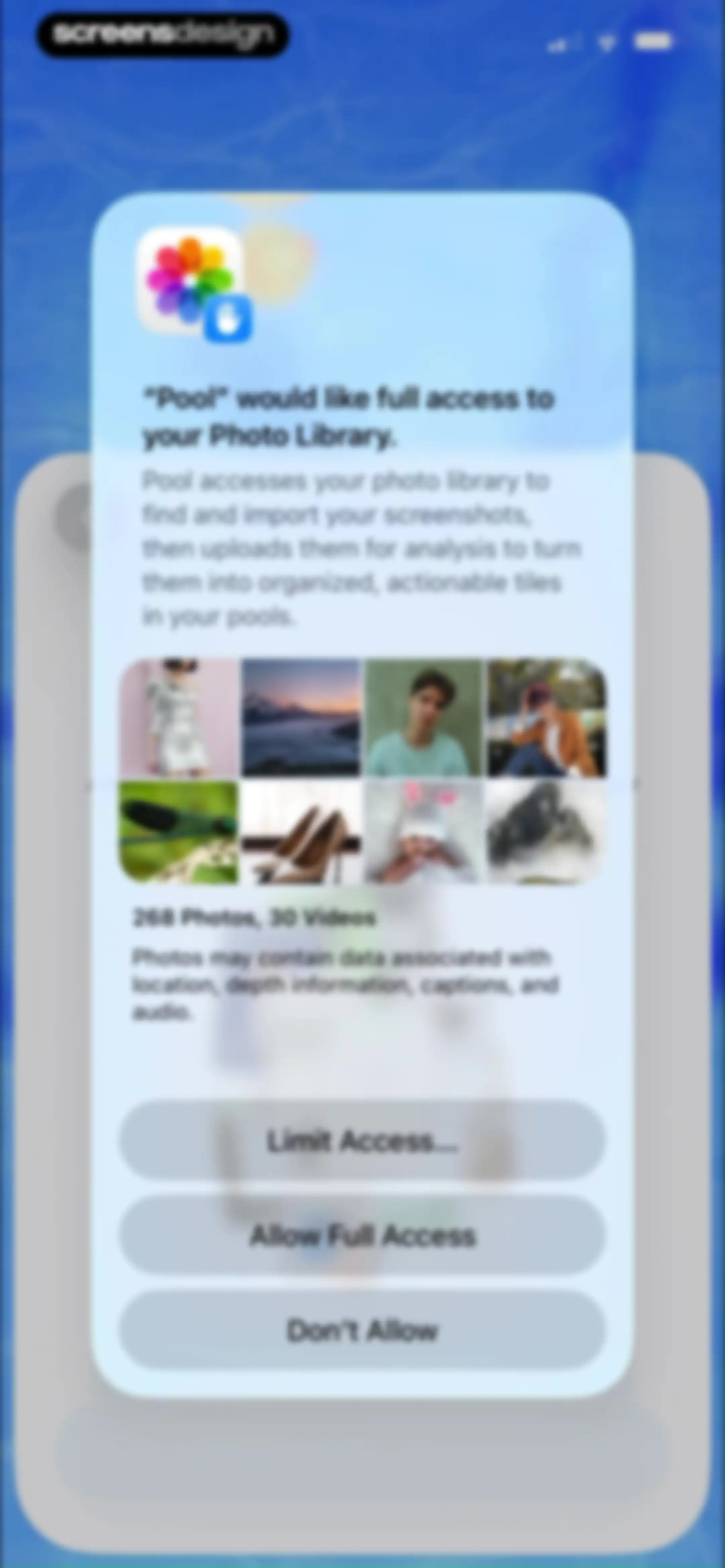 Pool, the screenshot app screen 18
