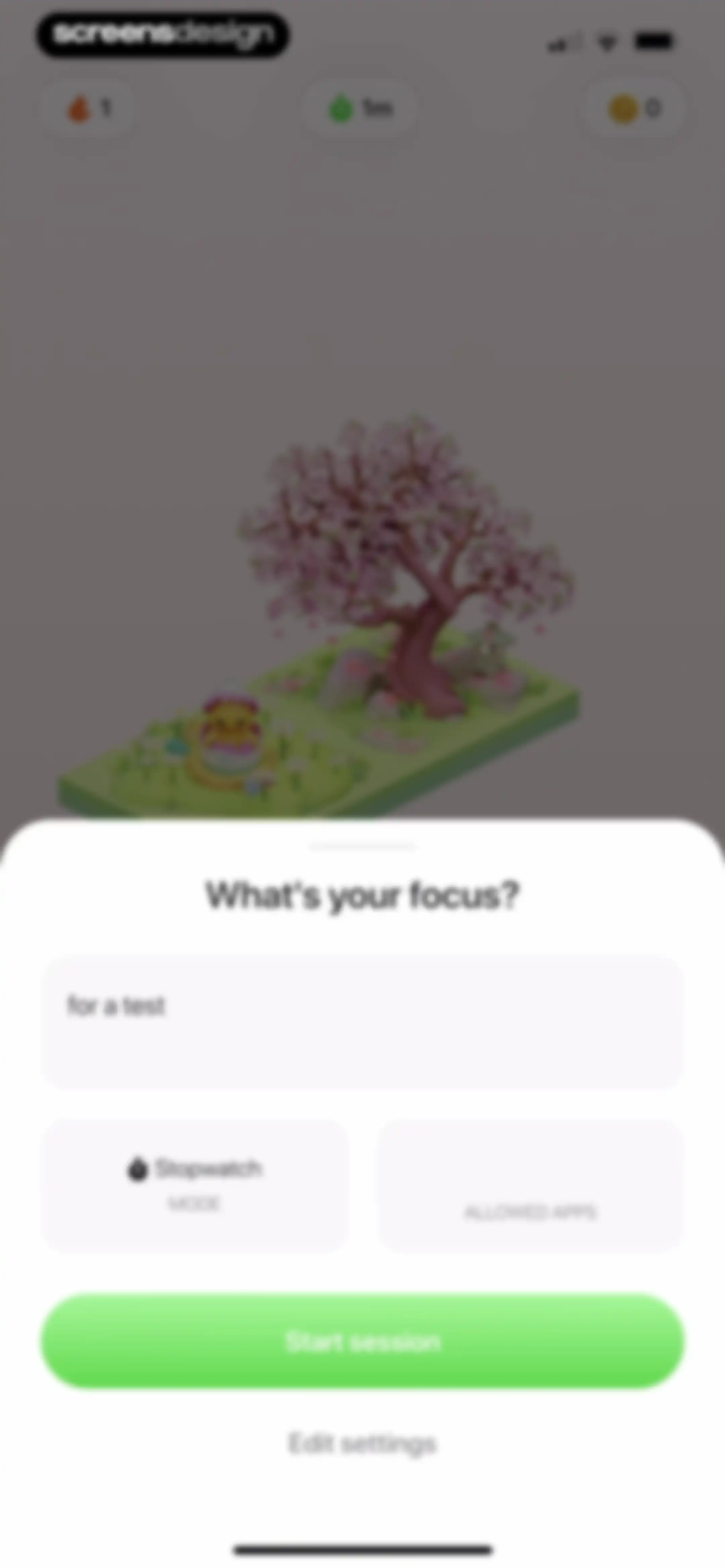 Focus Tree: Timer & Flashcards screen 105
