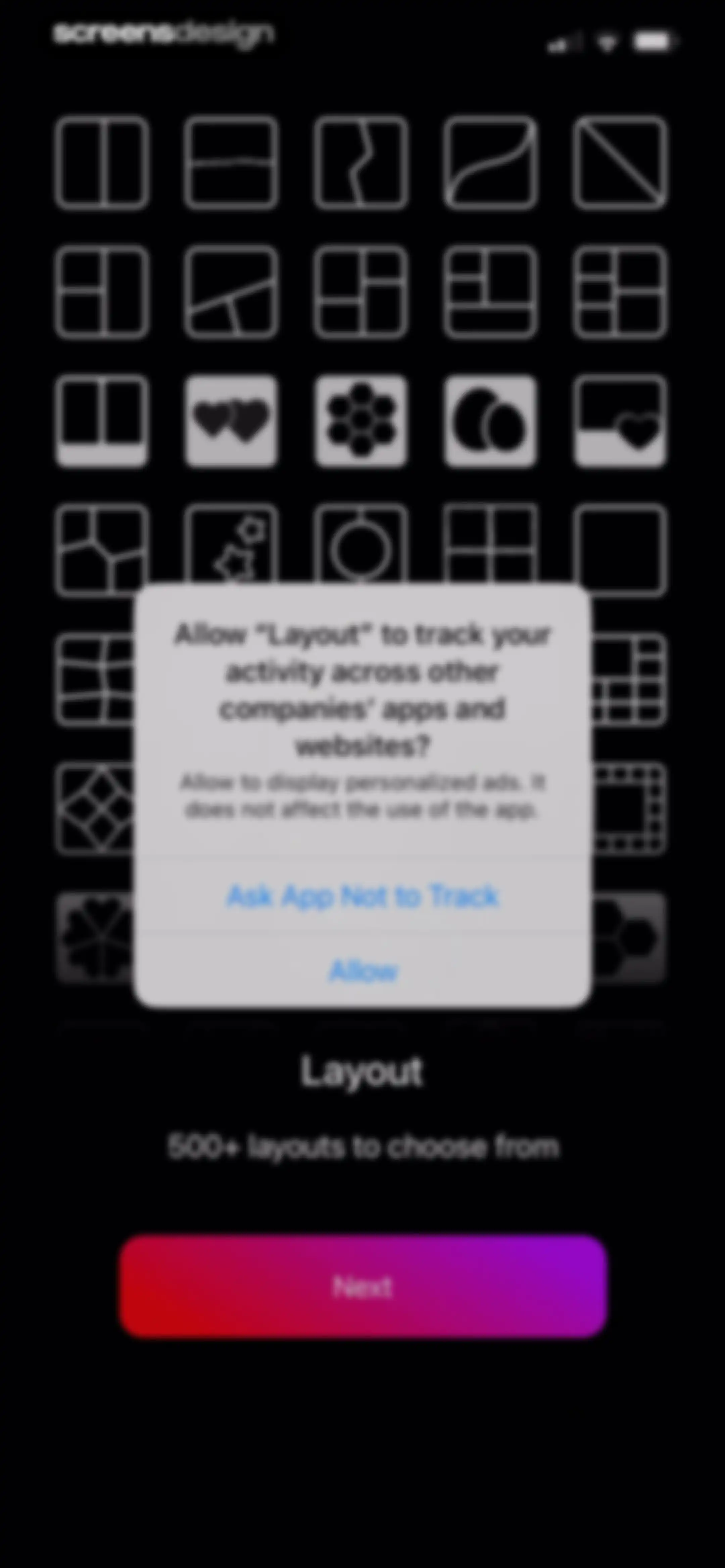 Layout for Instagram: Collage screen 2