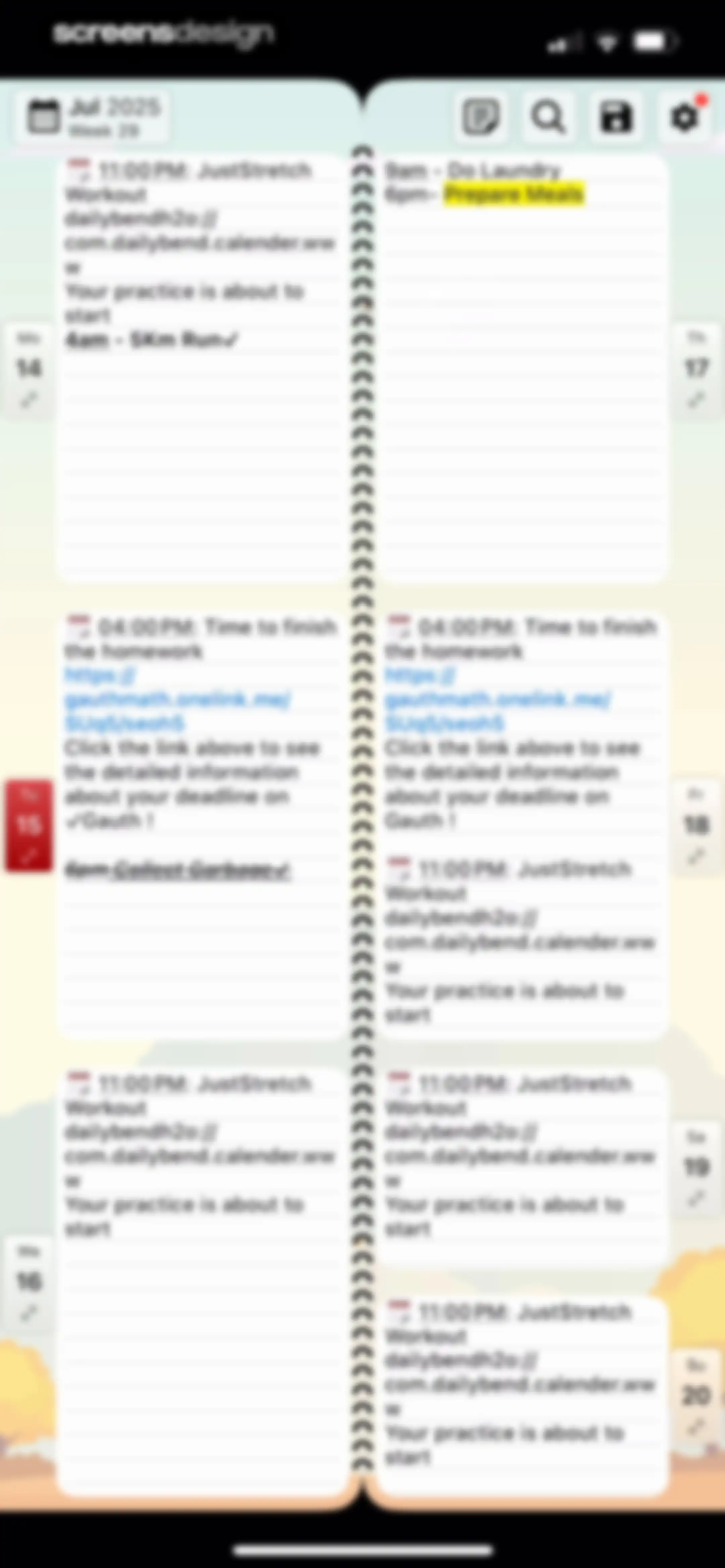 Weekly Planner - Diary, Notes screen 29