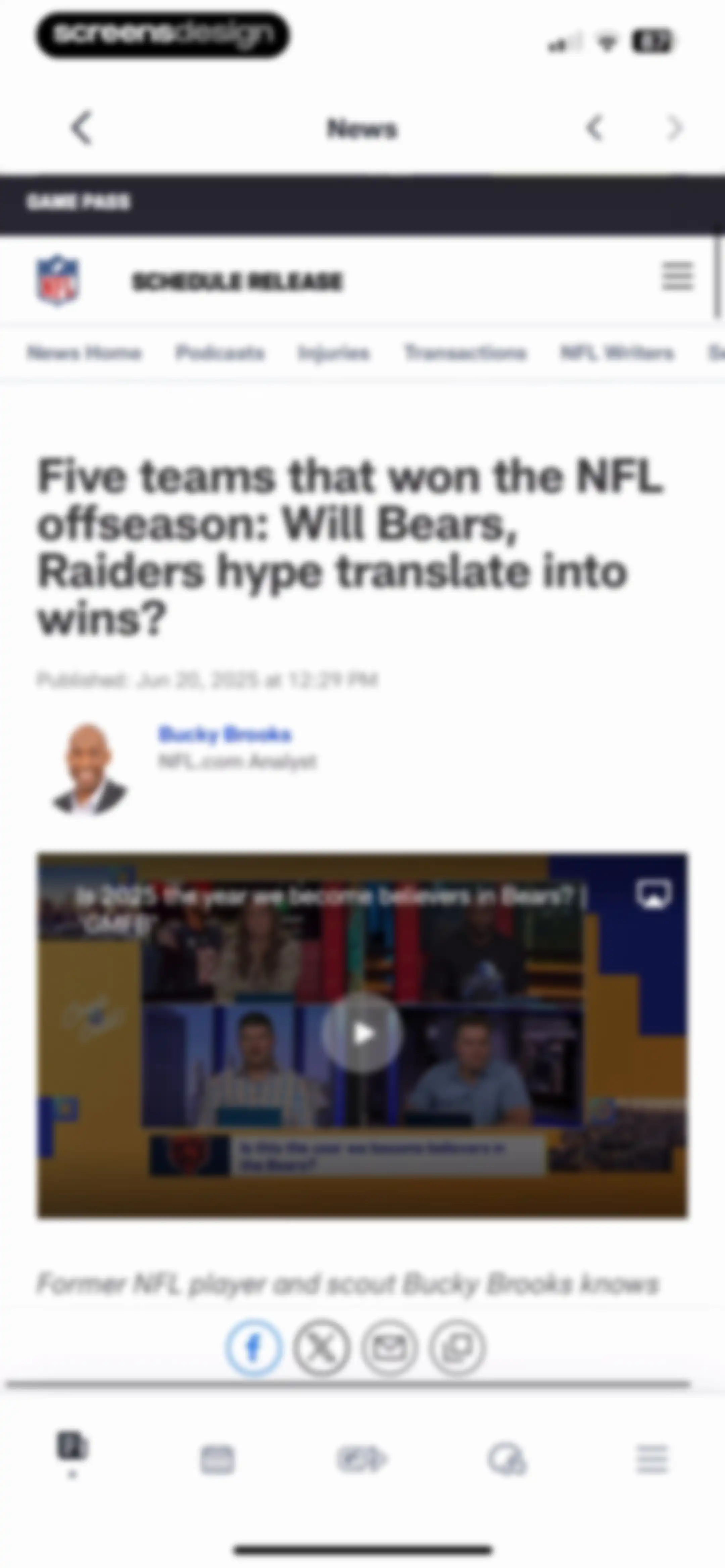 NFL screen 20