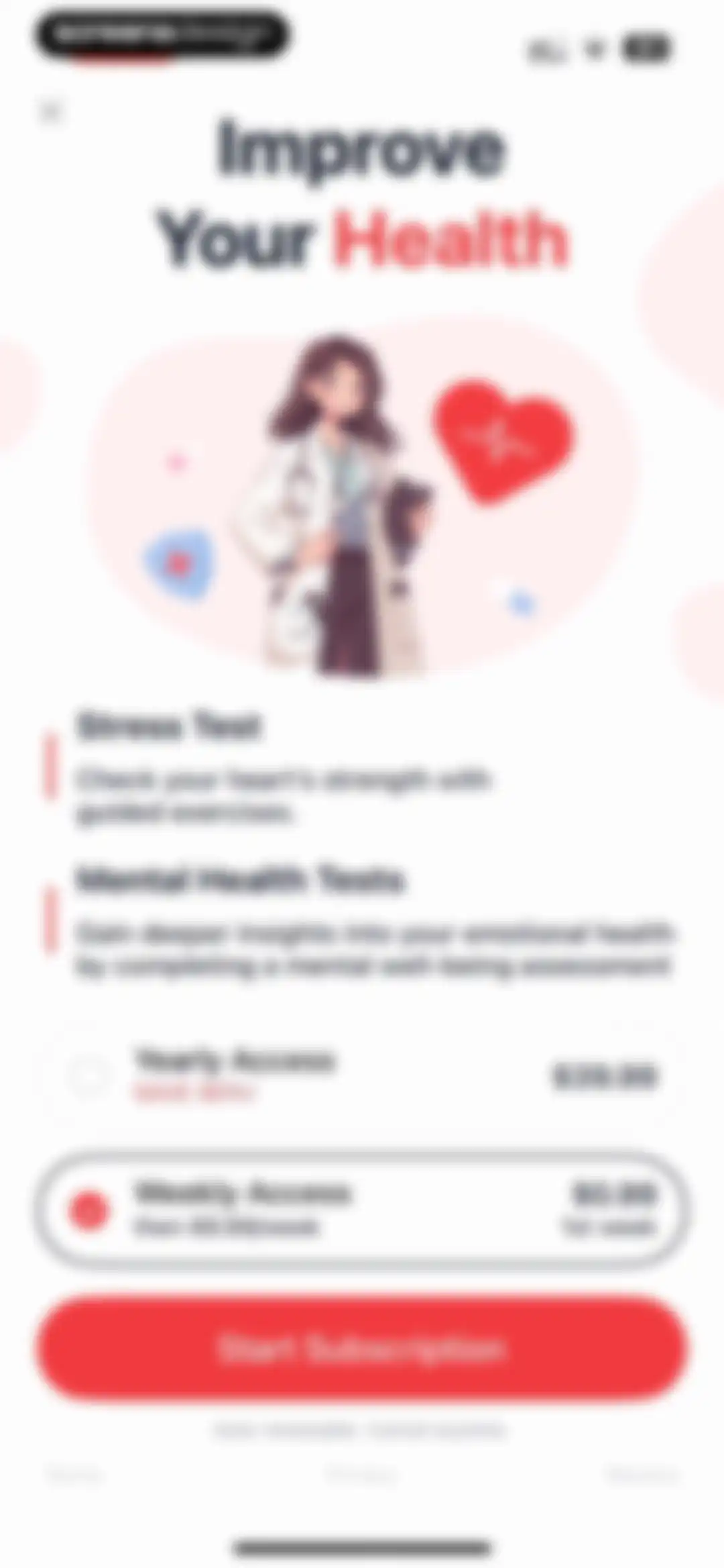 iHeart-Pulse Rate Monitor App. screen 46