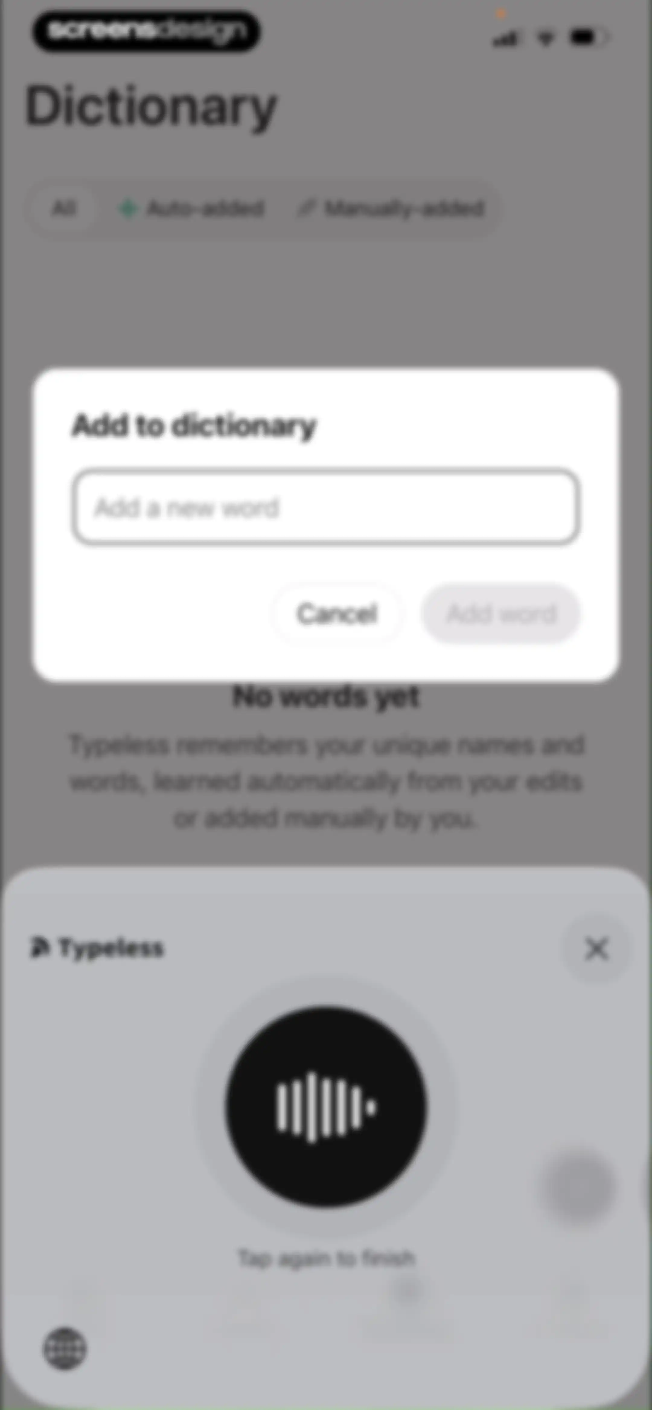 Typeless: AI Voice Keyboard screen 55