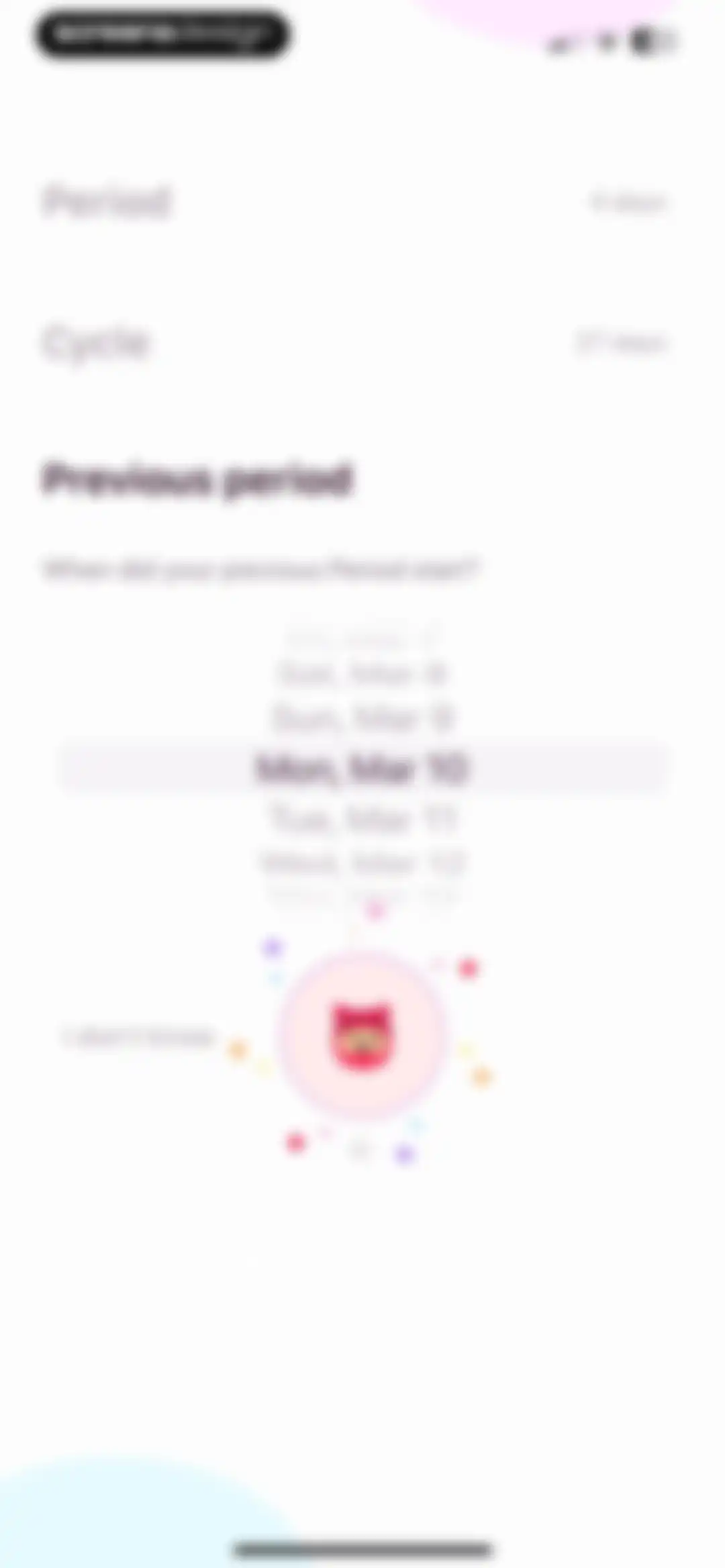 My period calendar Pinkllama screen 5