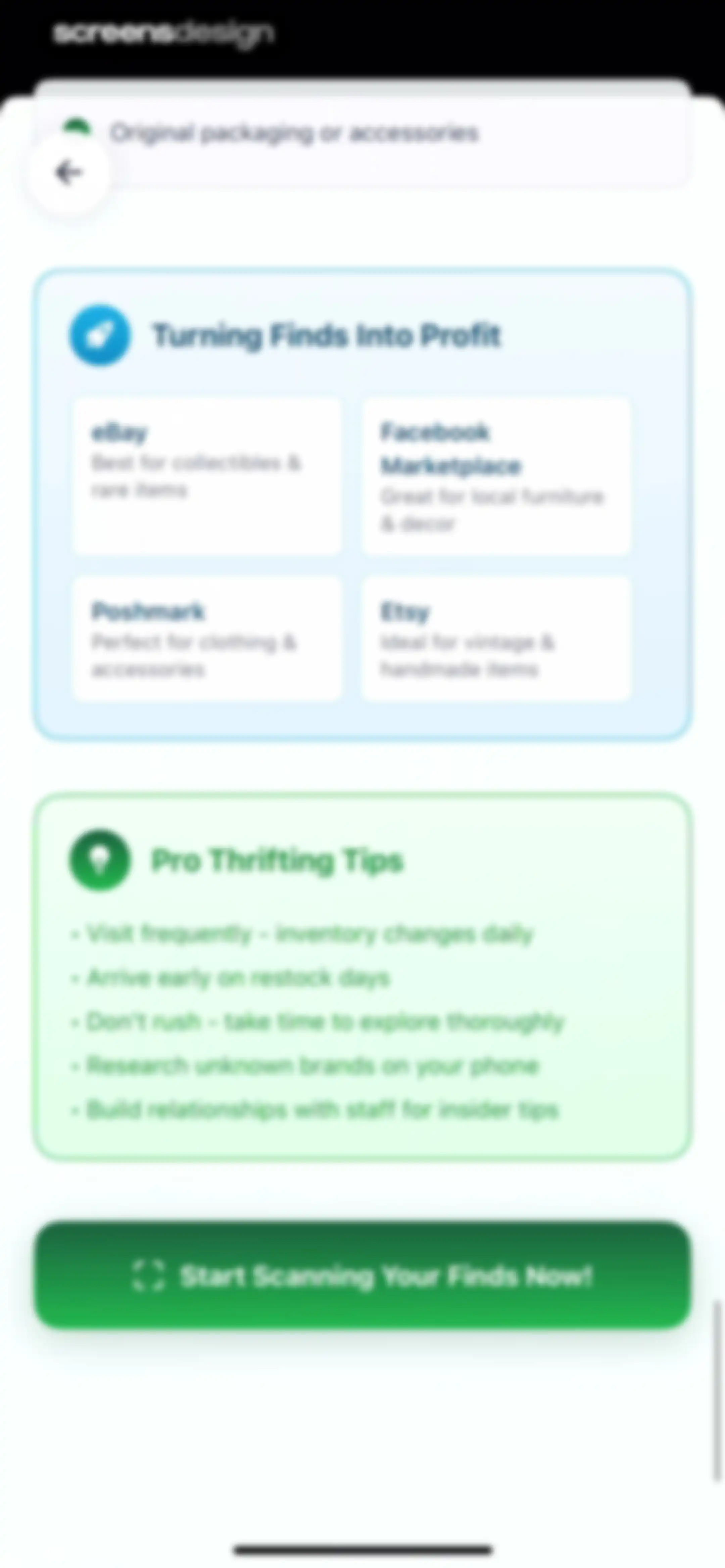 ThriftAI: Profit Identifier screen 60
