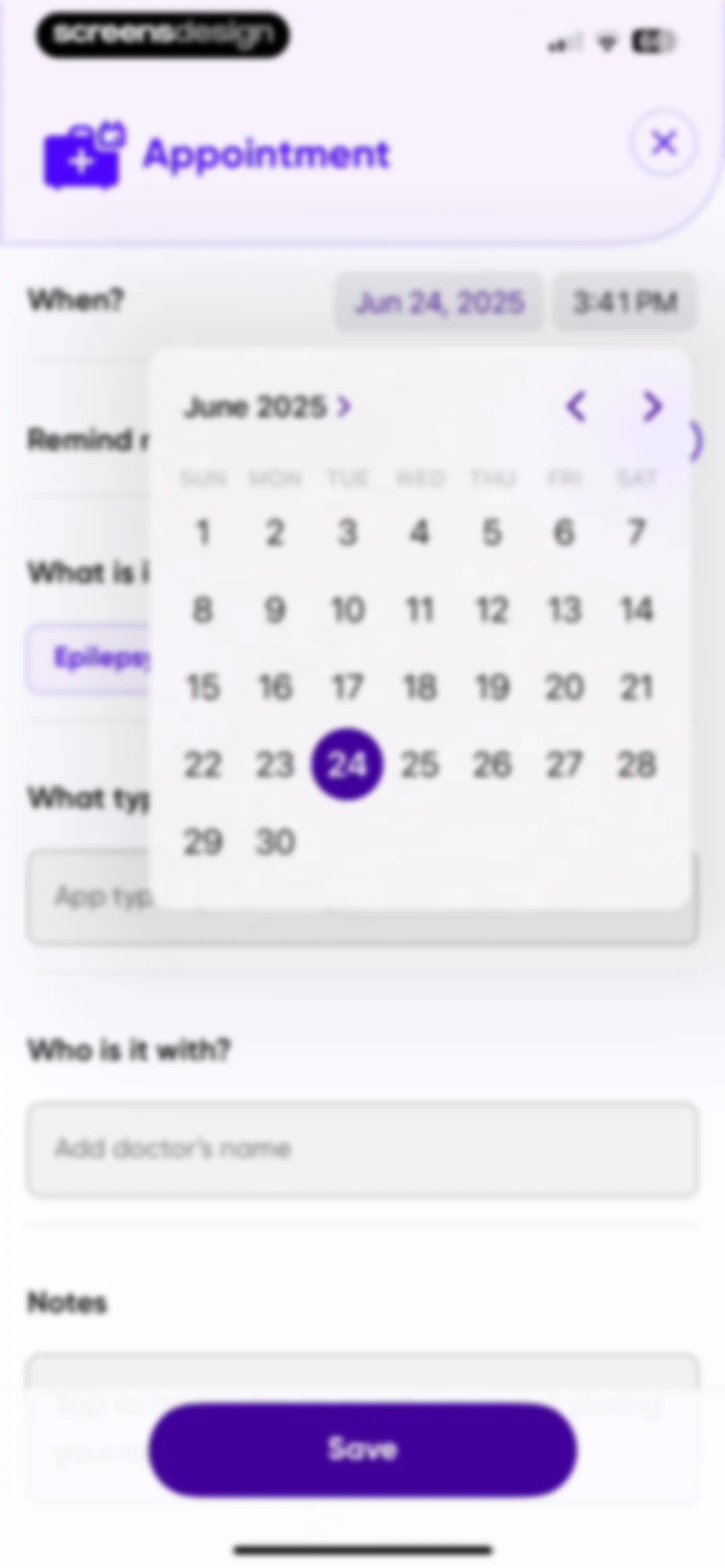 Epsy: Seizure Log for Epilepsy screen 74