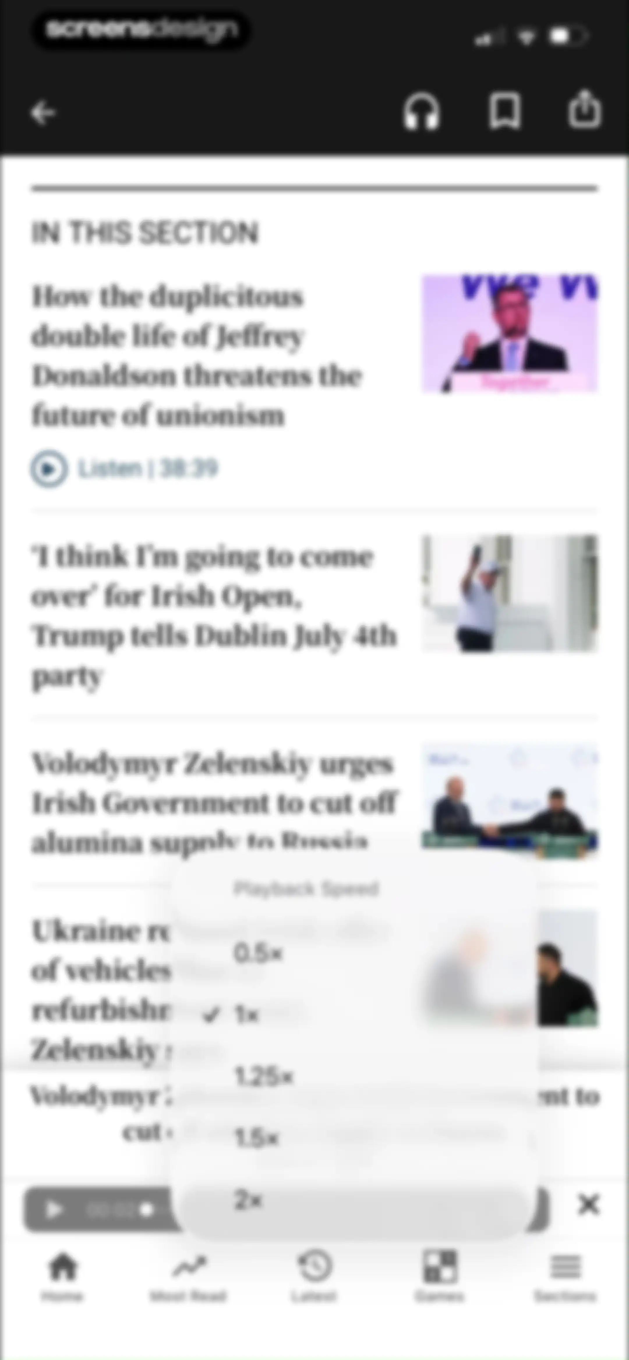 The Irish Times screen 23