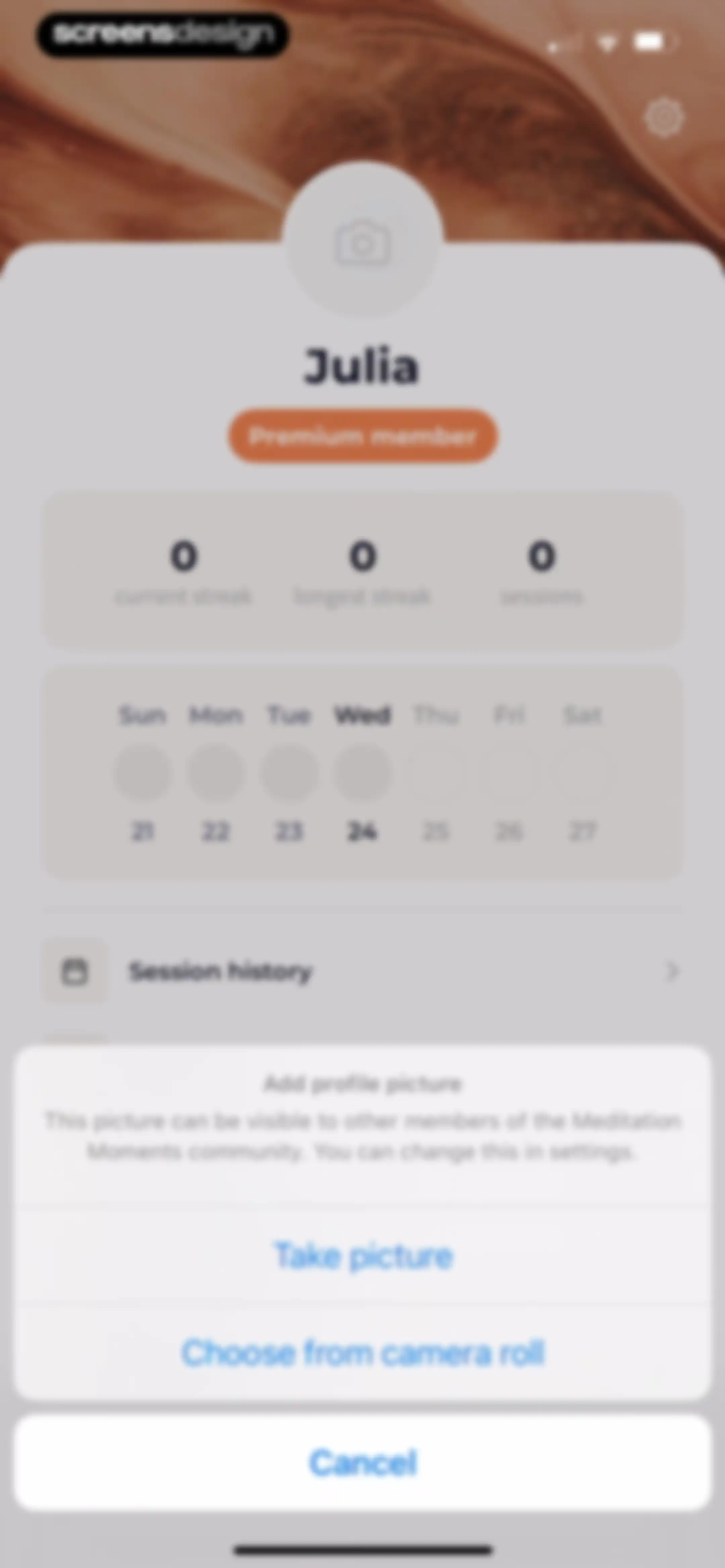 Meditation Moments - Guided screen 99