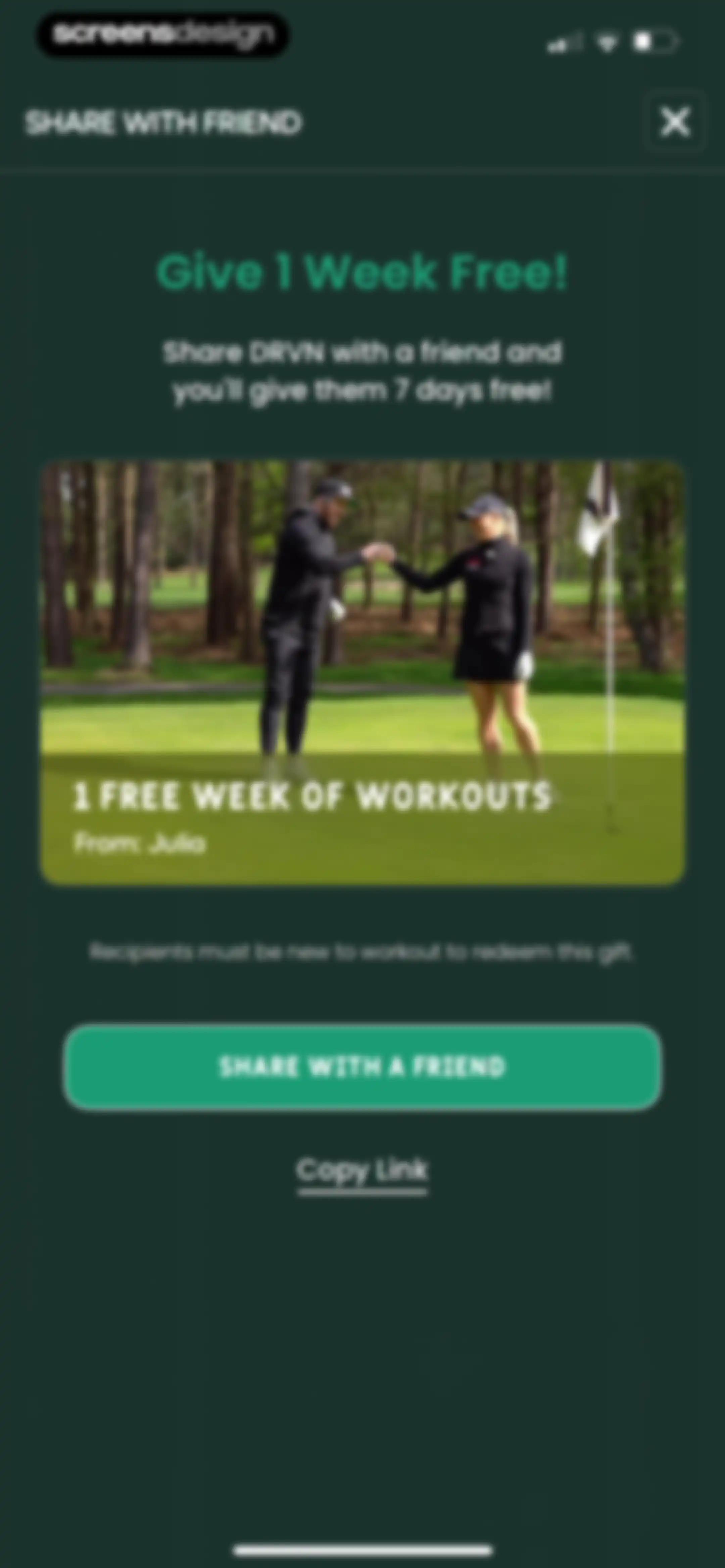 DRVN - Golf & Gym Workouts screen 166